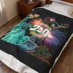 Statue of Liberty 250th / Velveteen Plush Blanket