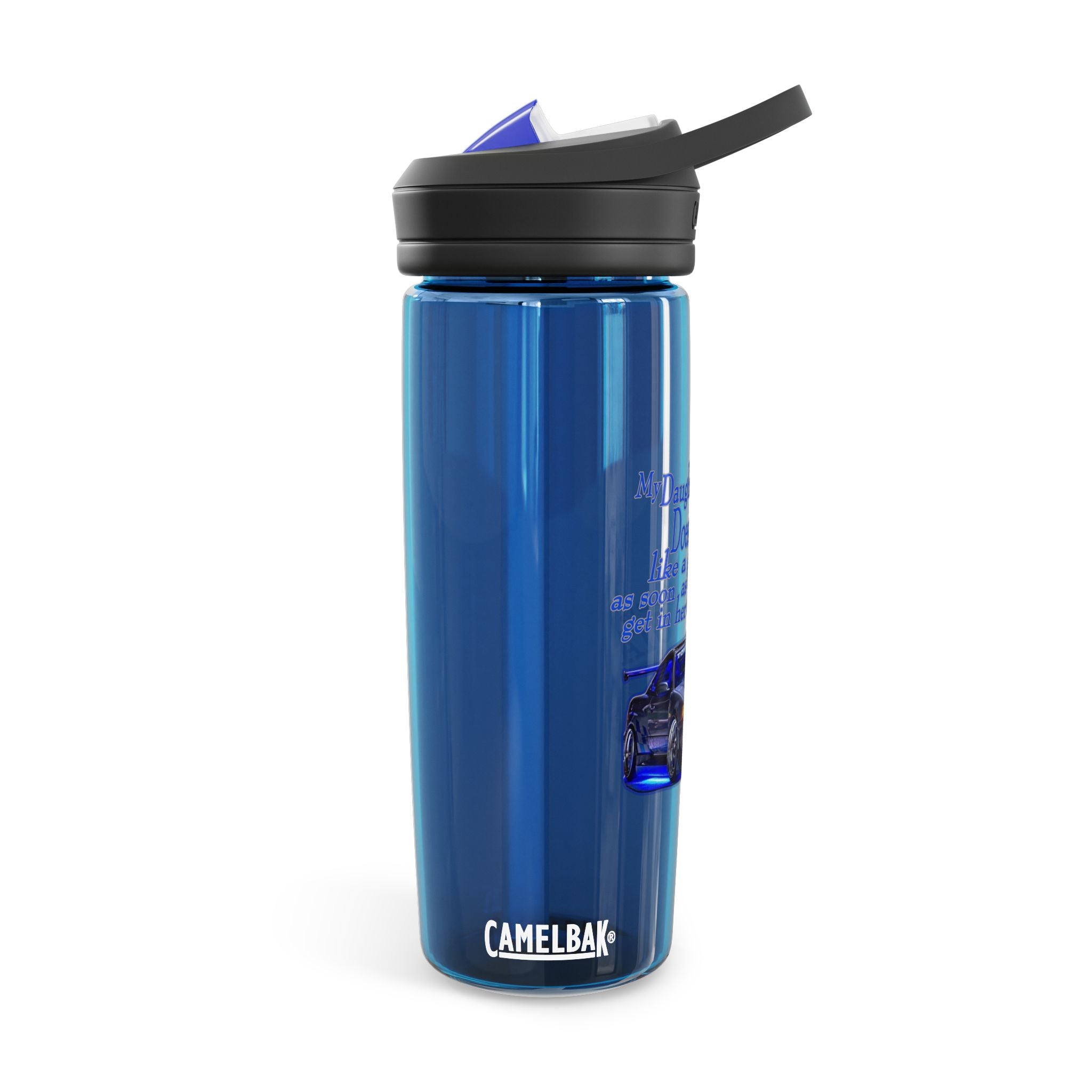 Daughter Doesn't Drive Like A Girl Blue / CamelBak Water Bottle 20/25oz