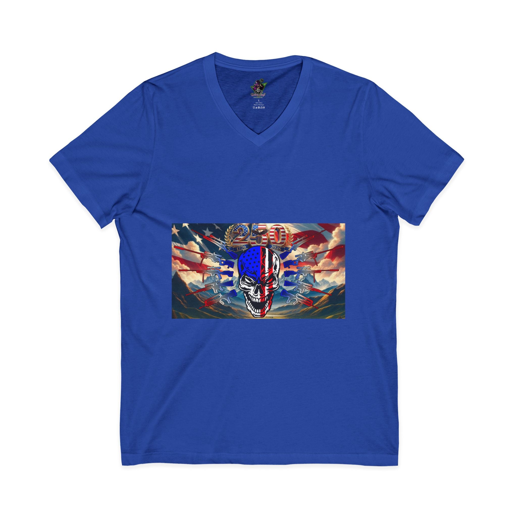 Skull & Guns 250th / V-Neck Tee