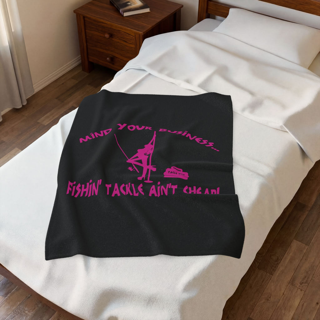 Mind Your Business Girl Stripper / Velveteen Plush Blanket