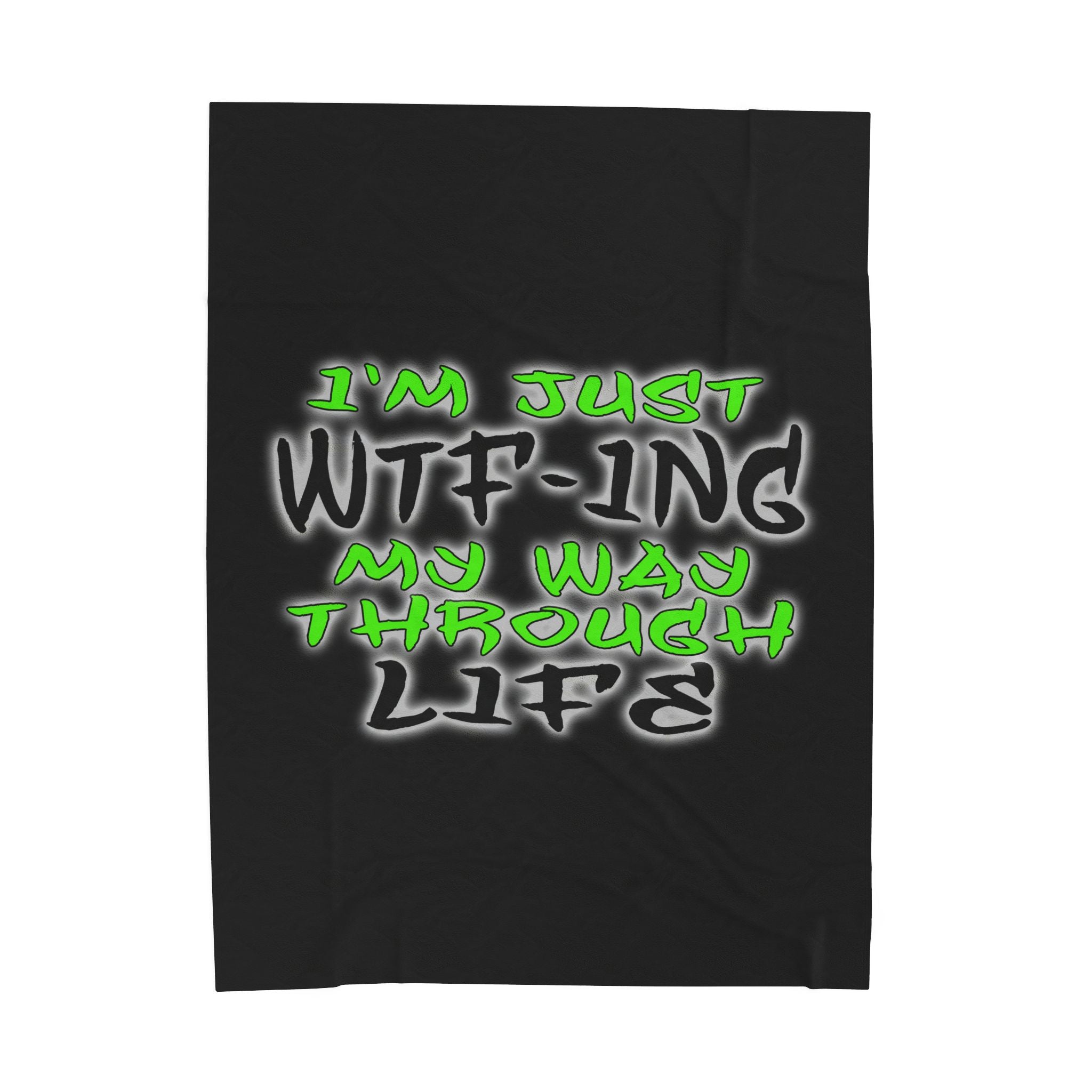 WTF-ing / Velveteen Plush Blanket