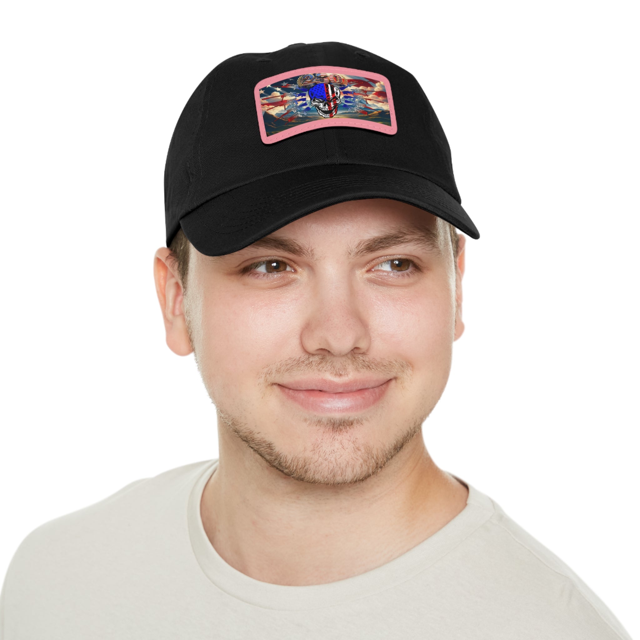 Skull & Guns 250th / Leather Patch Hat