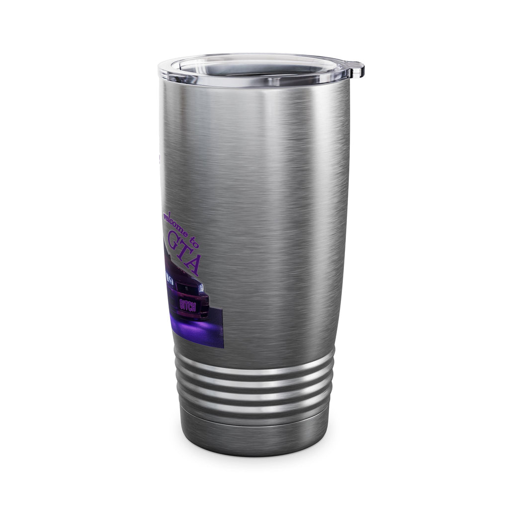 Daughter Doesn't Drive Like A Girl Purple / Insulated Tumbler 20oz
