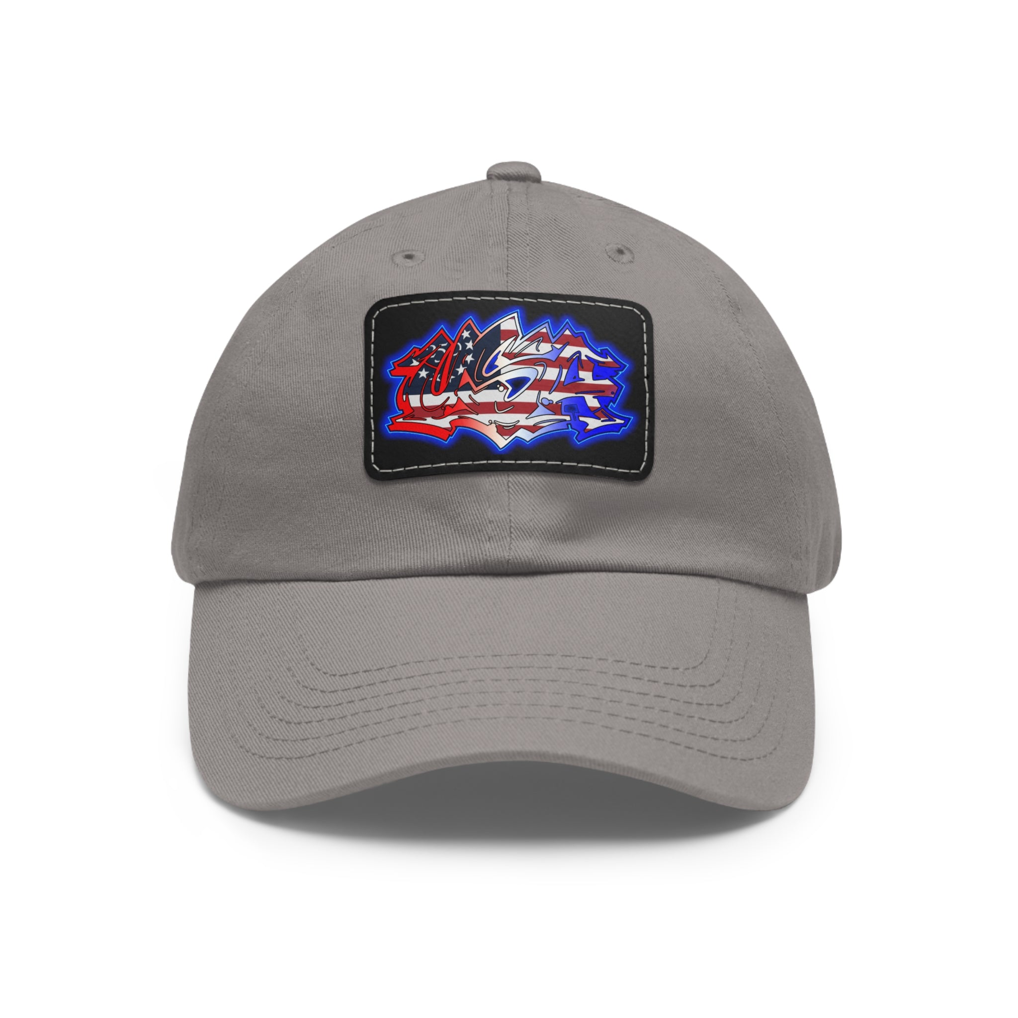 USA Graffiti / Leather Patch Hat