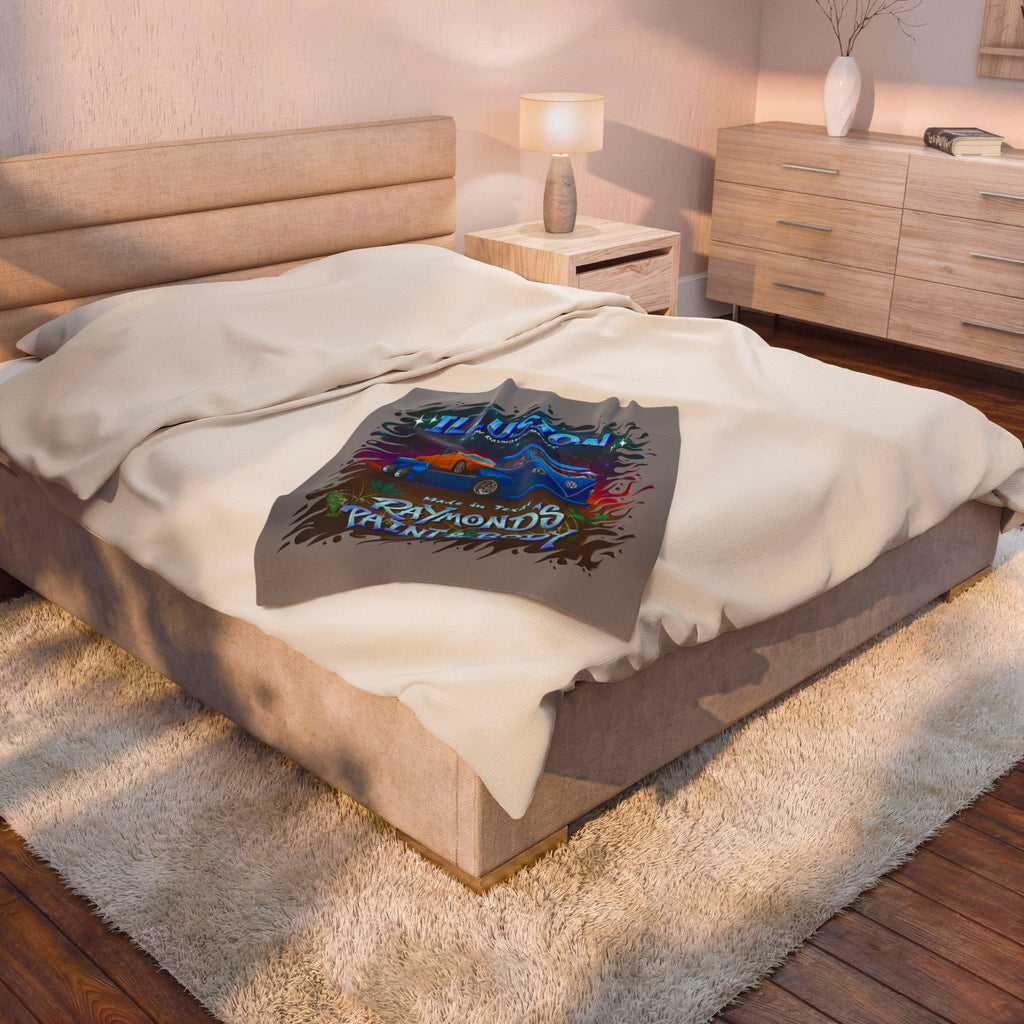 Raymond's Paint & Body 2 / Velveteen Plush Blanket
