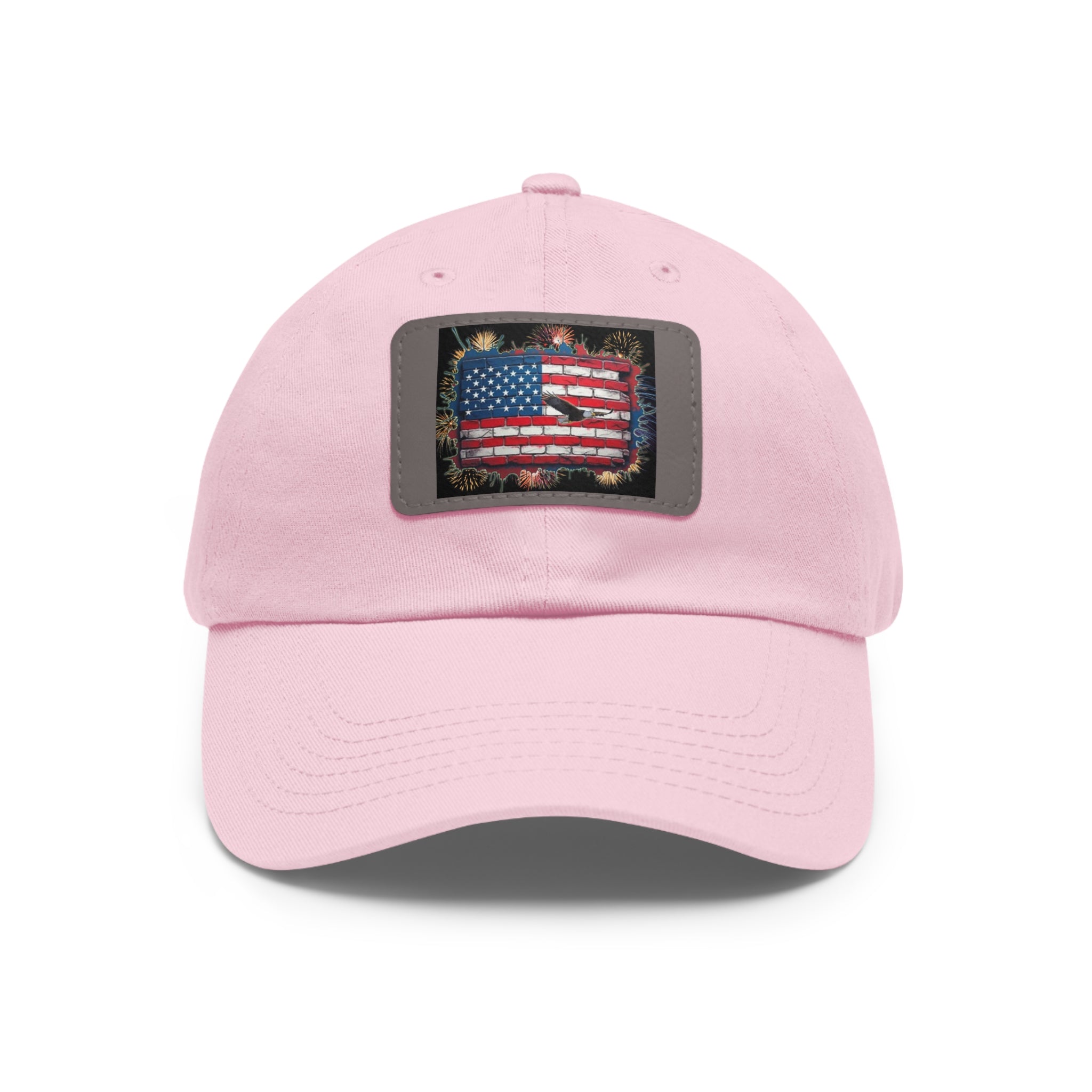 American Brick Flag / Leather Patch Hat