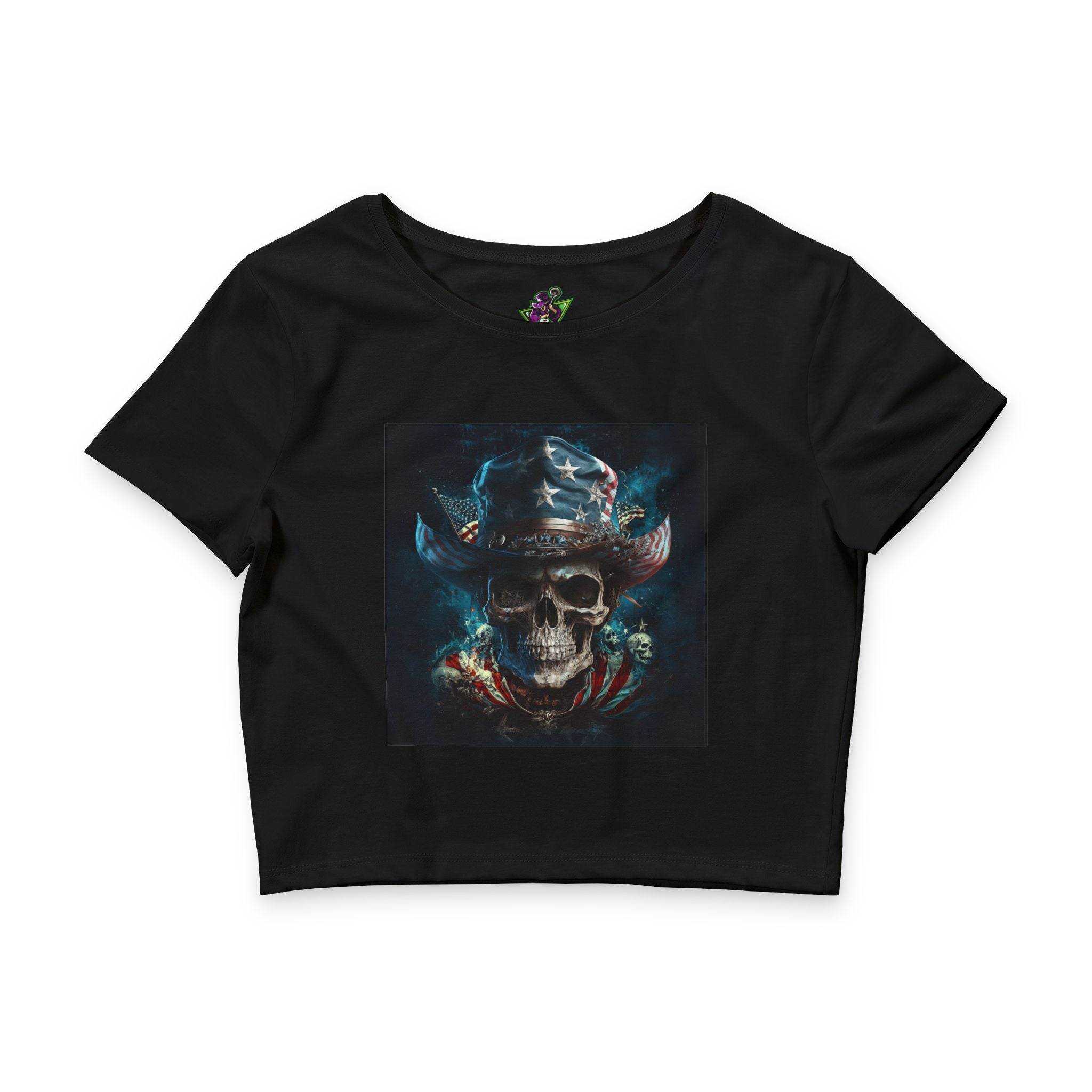 Skull Cowboy / Crop Tee