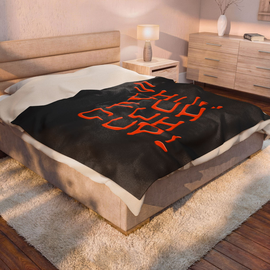 SHUH DUH FUH CUP / Velveteen Plush Blanket