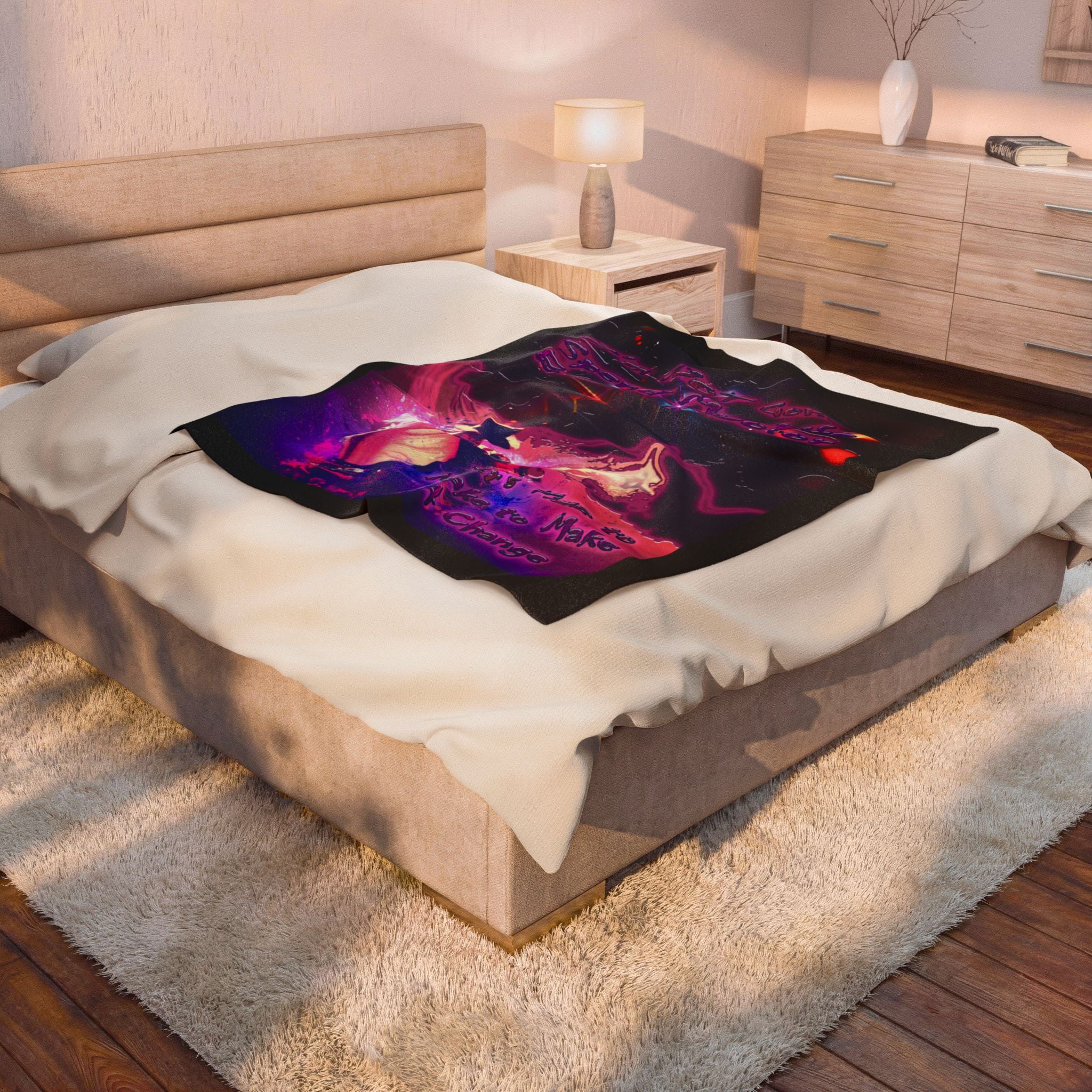 Life Being A Color / Velveteen Plush Blanket