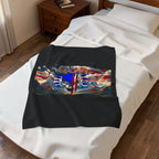 Skull & Guns 250th / Velveteen Plush Blanket