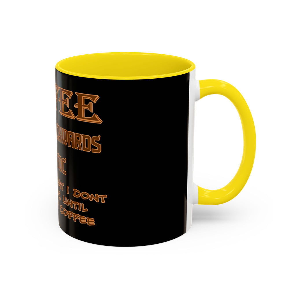Coffee Spelled Backwards Is EEFFOC / Accent Coffee Mug 11/15oz