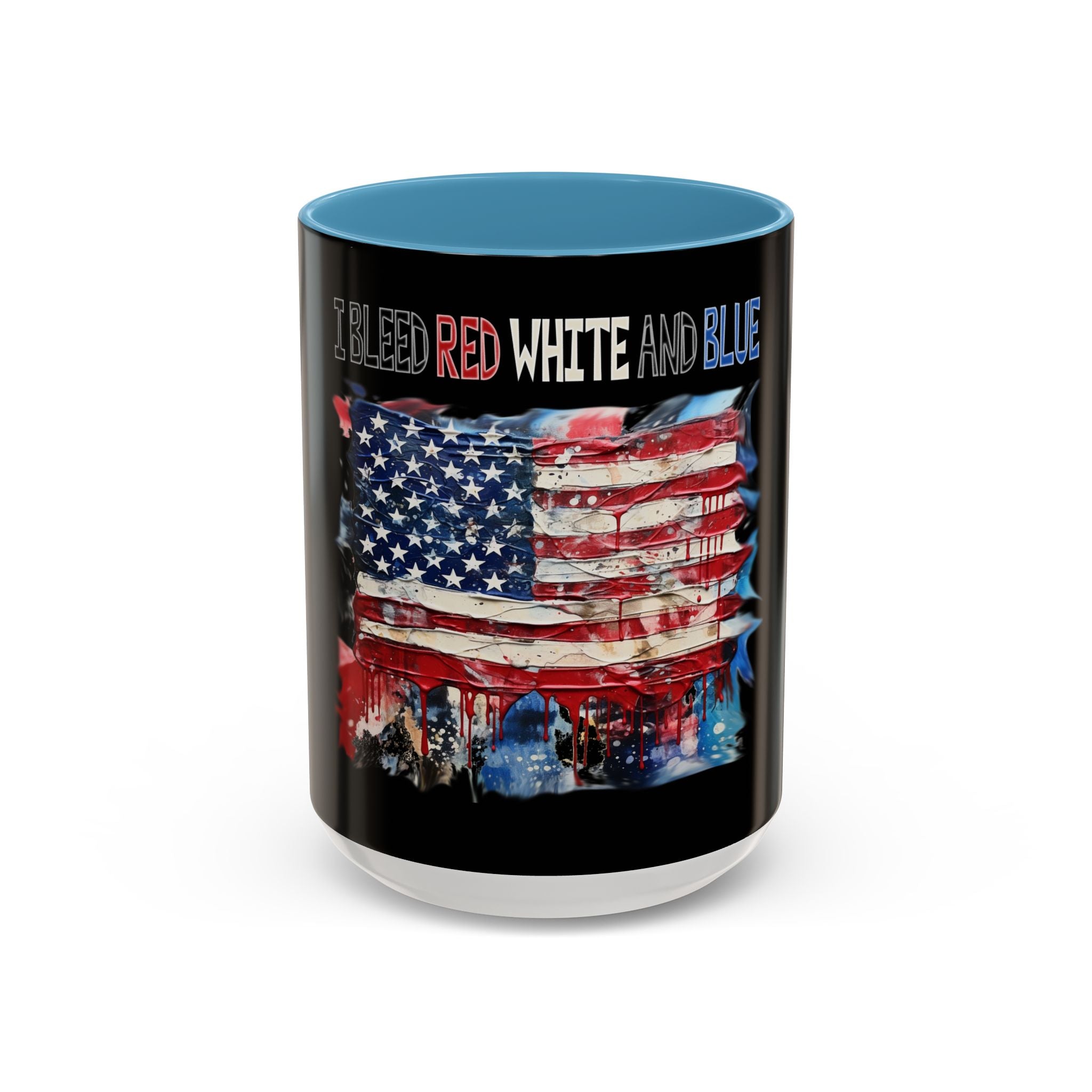 I Bleed Red White and Blue / Accent Coffee Mug 11/15 oz