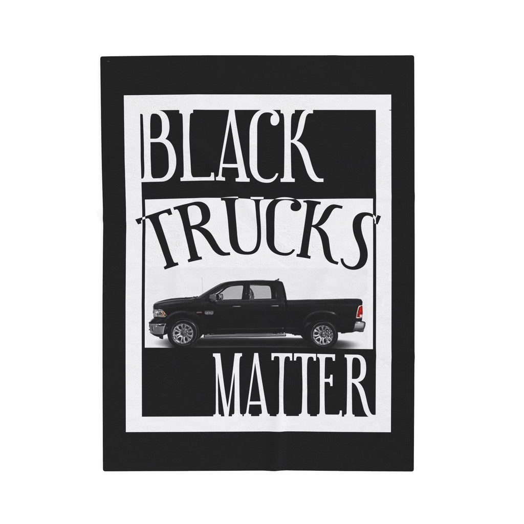 Black Trucks Matter / Velveteen Plush Blanket