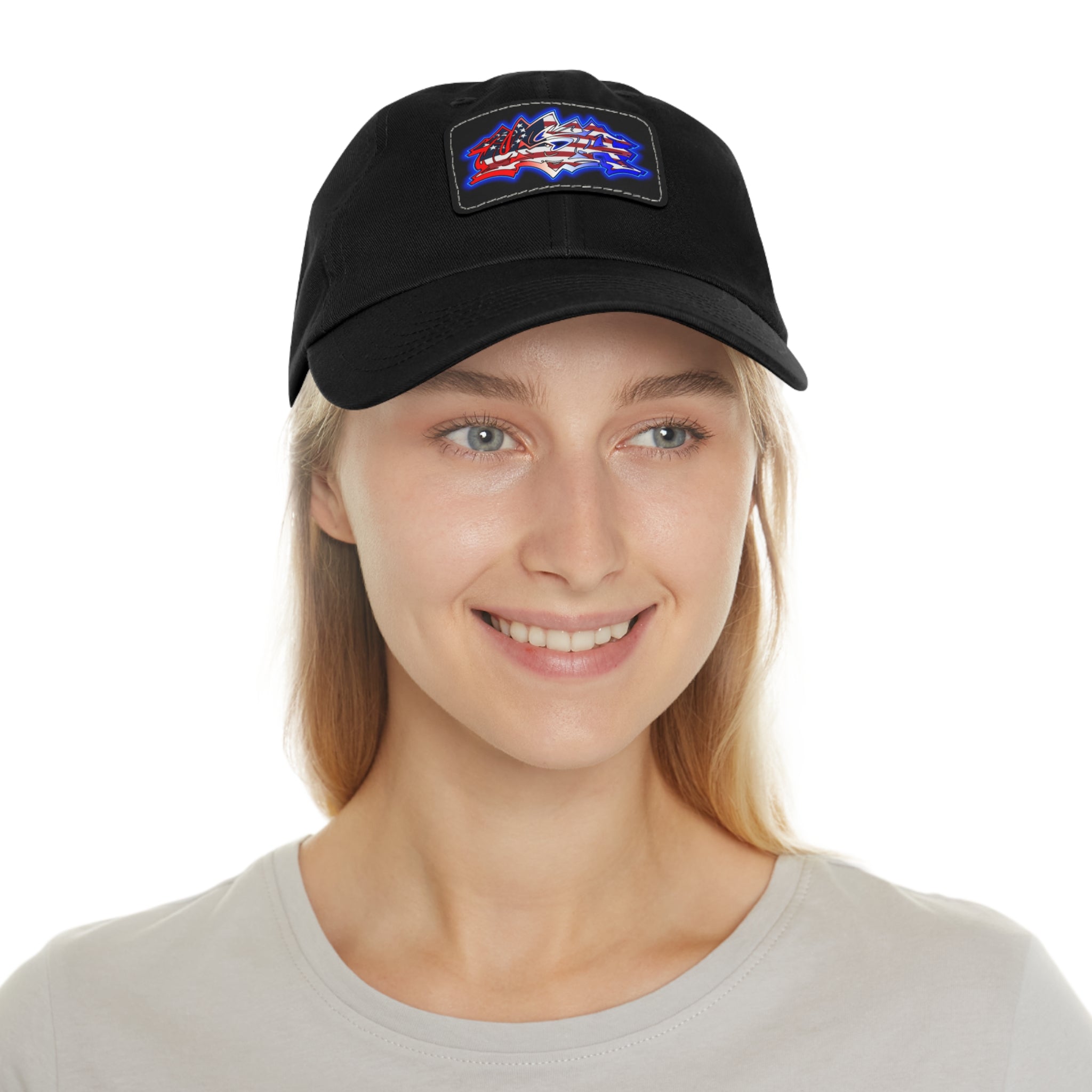 USA Graffiti / Leather Patch Hat