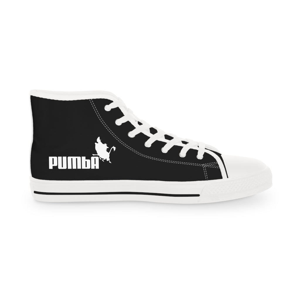 Pumba / Black White High Top Sneakers