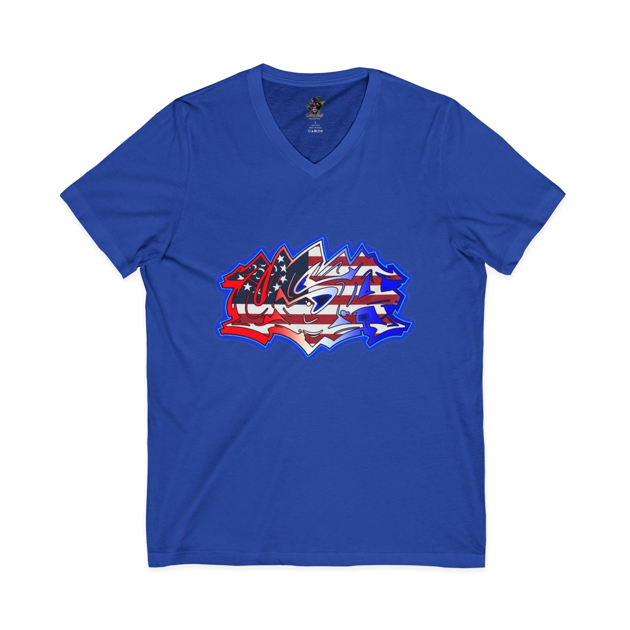USA Graffiti / V-Neck Tee