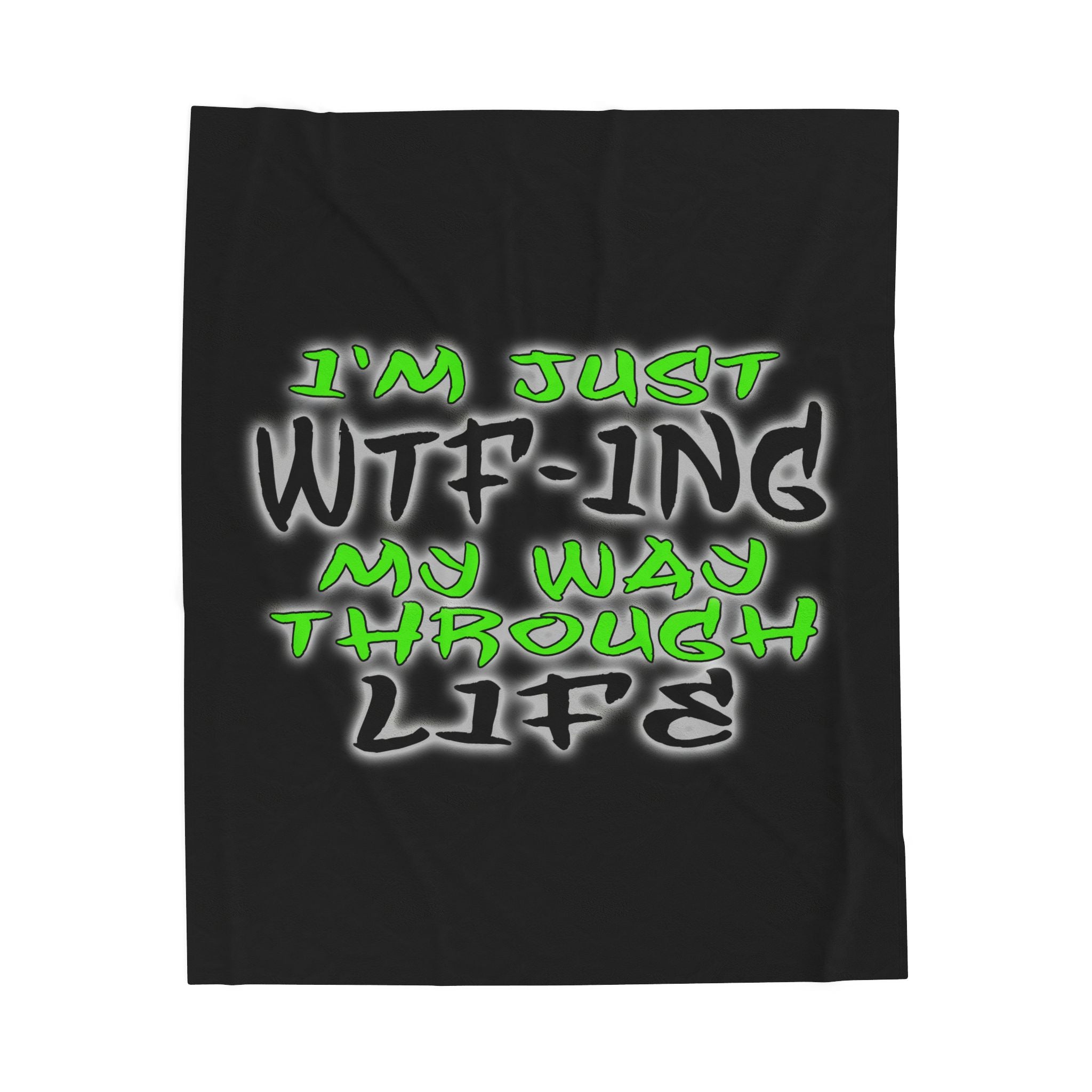 WTF-ing / Velveteen Plush Blanket