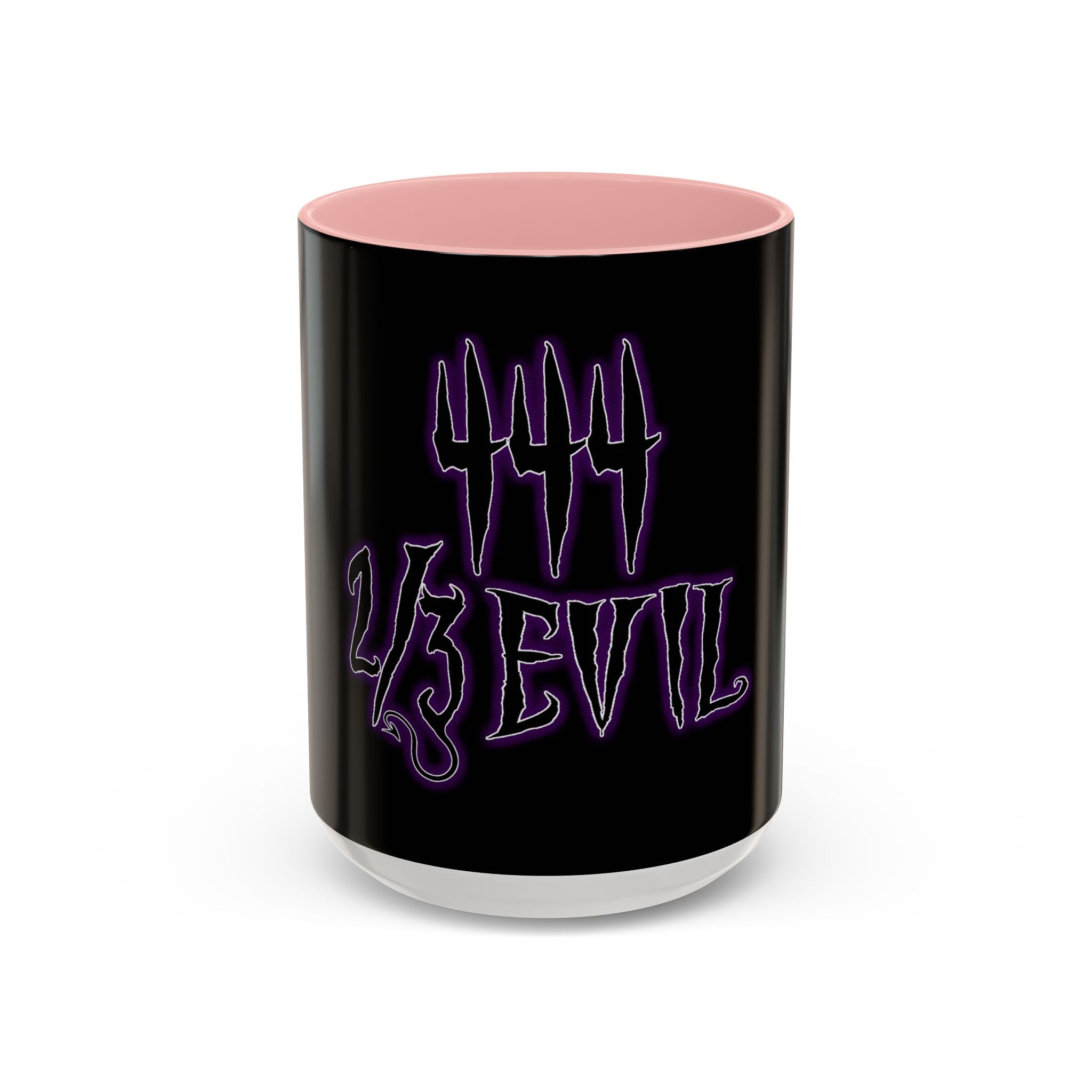 2/3 Evil Gothic Purple Script / Accent Coffee Mug 11/15oz