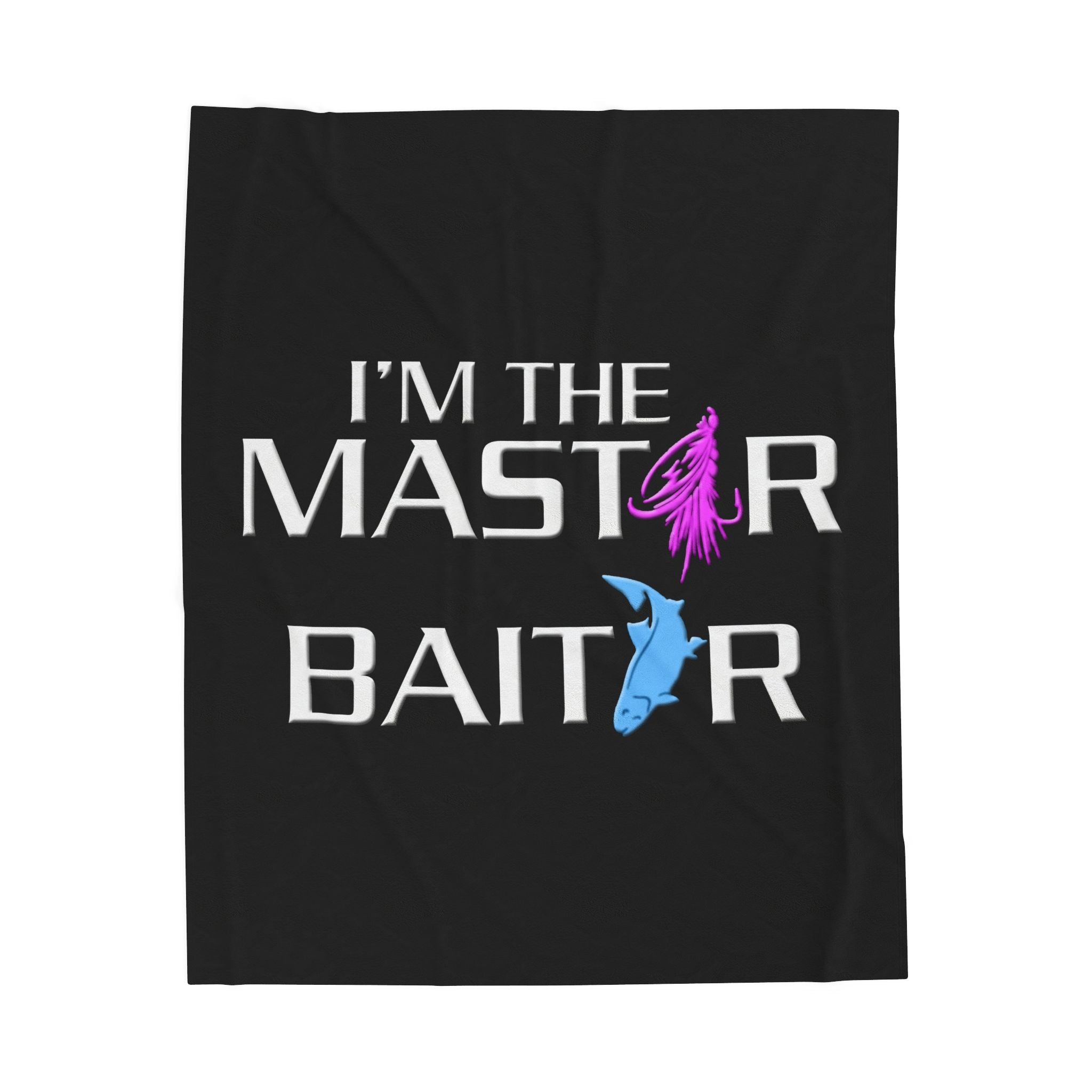 The Master Baiter / Velveteen Plush Blanket