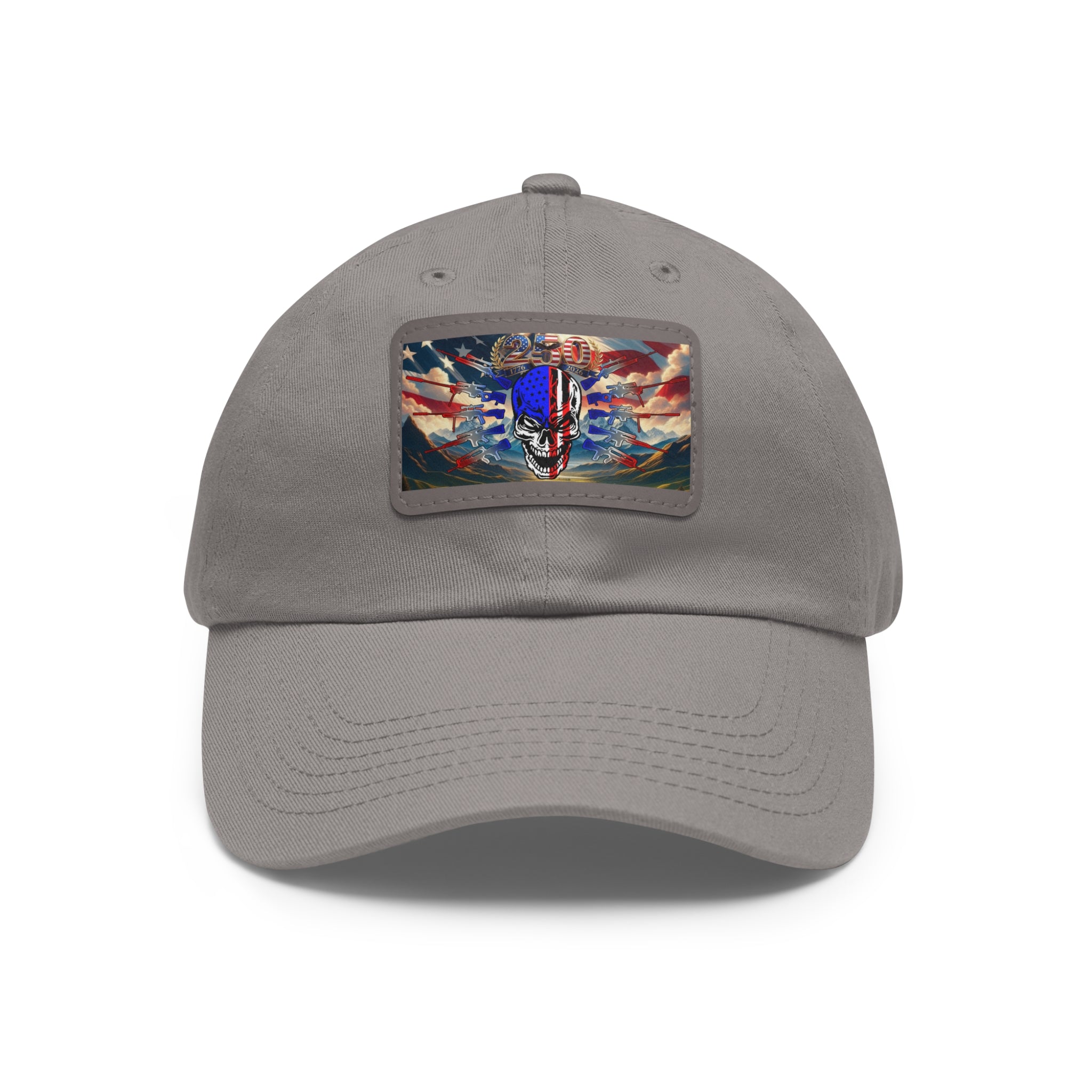 Skull & Guns 250th / Leather Patch Hat