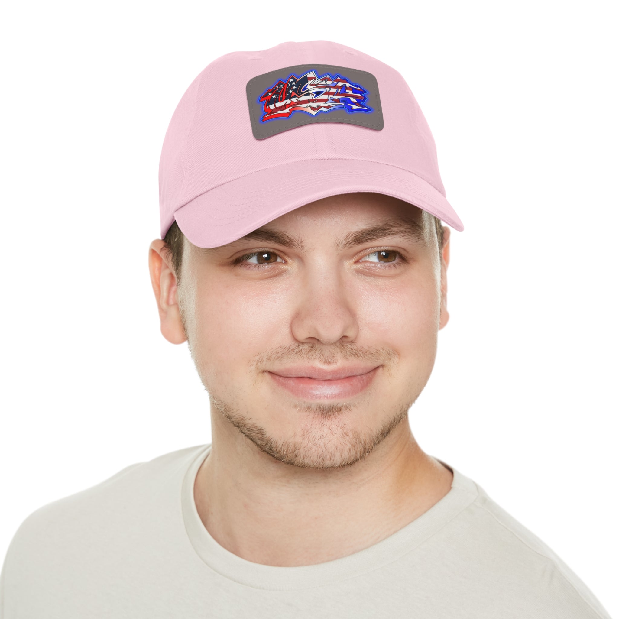 USA Graffiti / Leather Patch Hat
