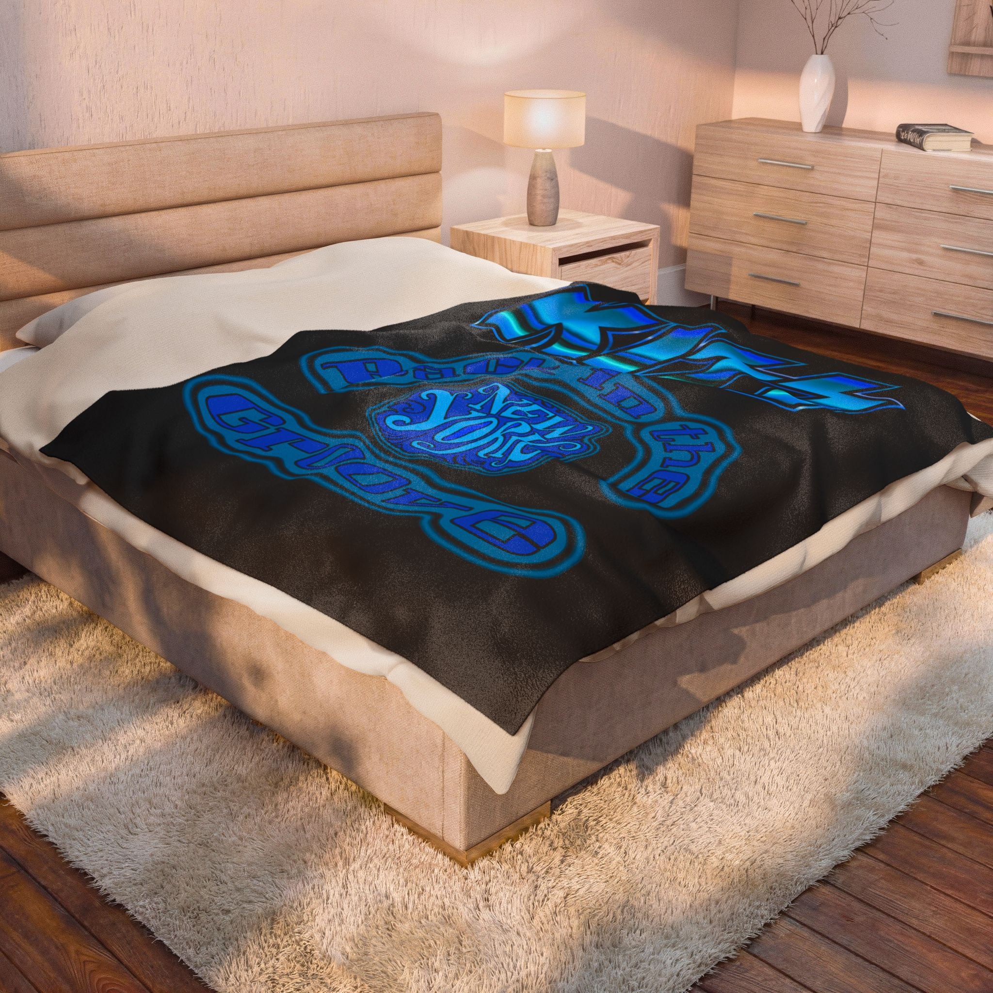 Ace Frehley NY Grove Back / Velveteen Plush Blanket
