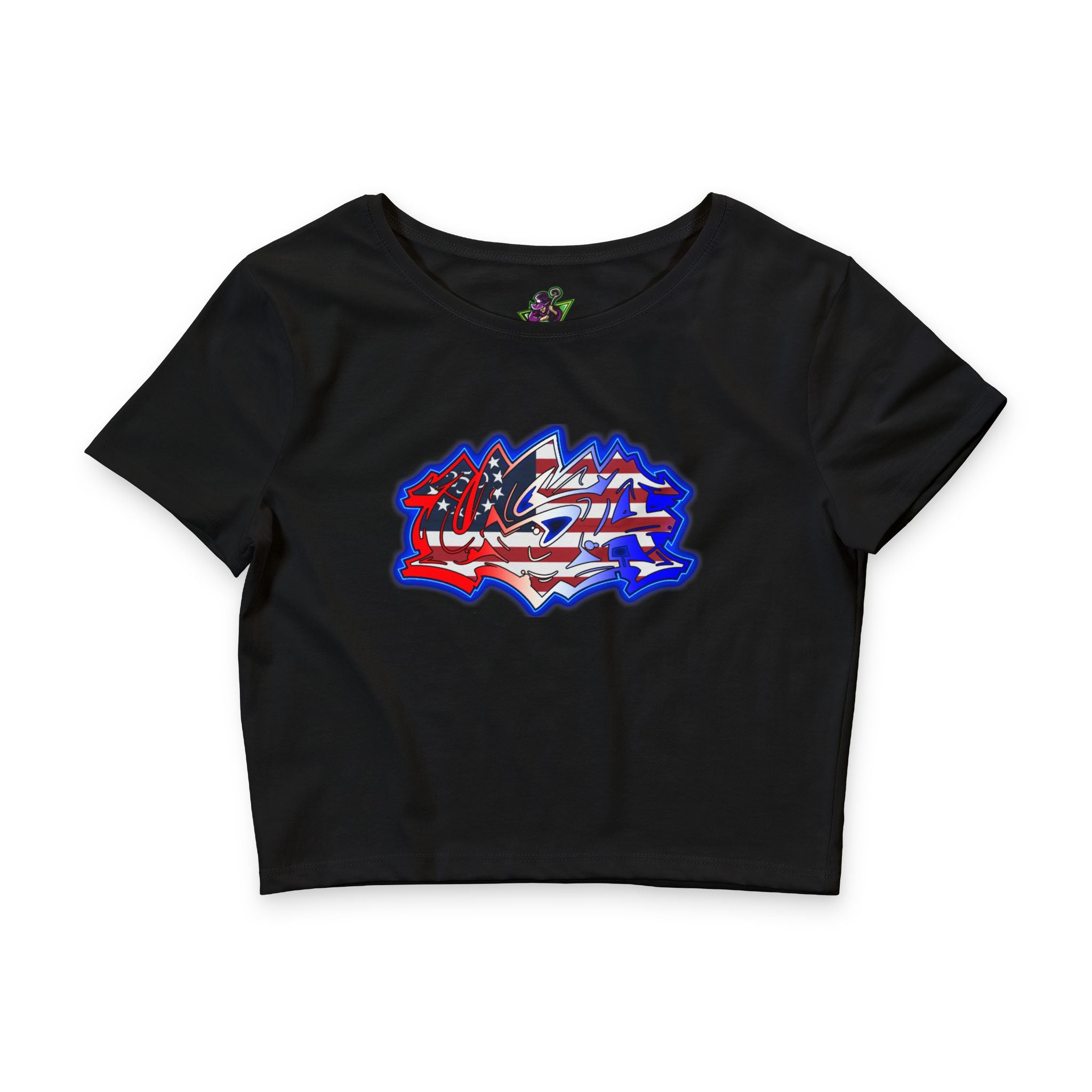 USA Graffiti / Crop Tee