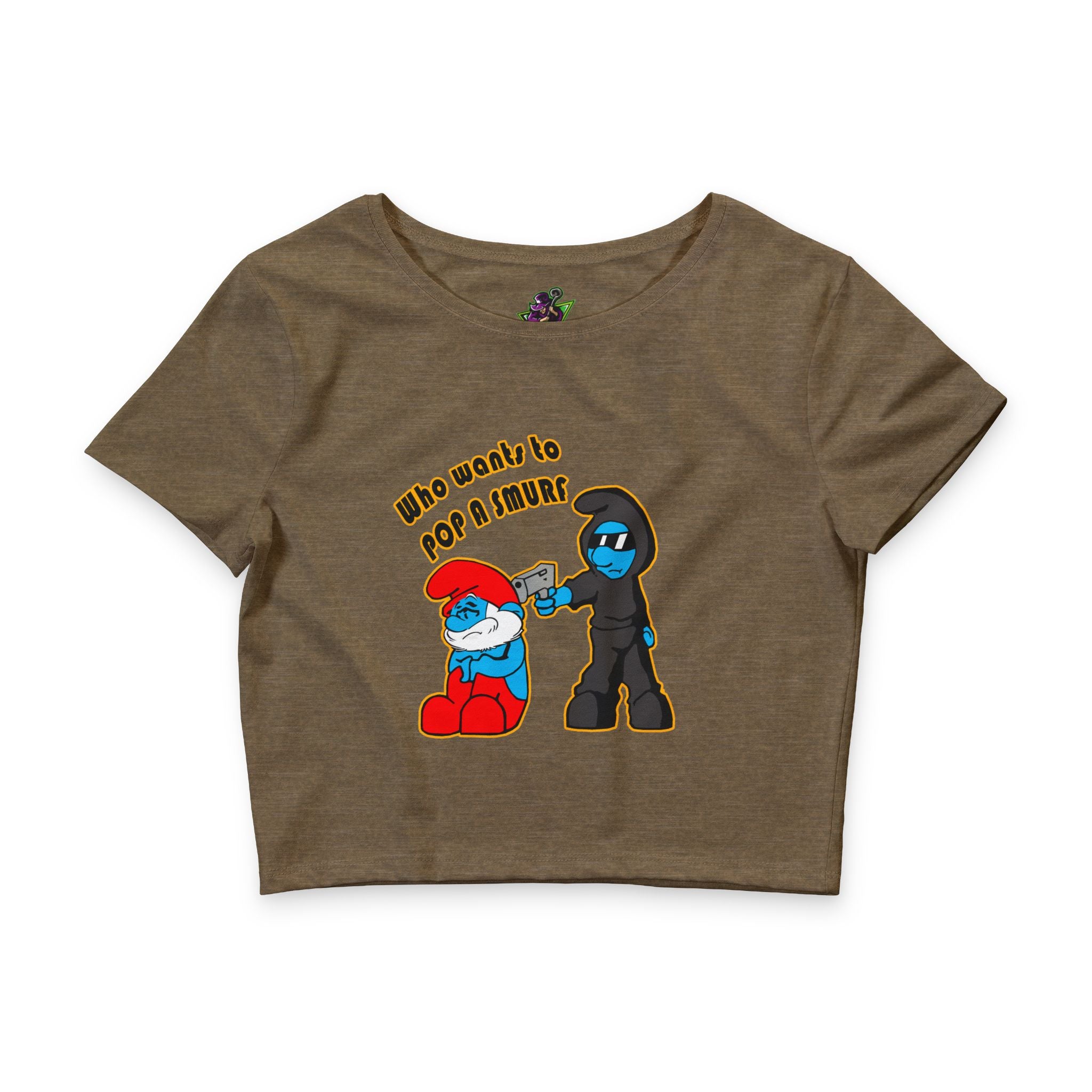 Who Wants to Pop a Smurf / Crop Top