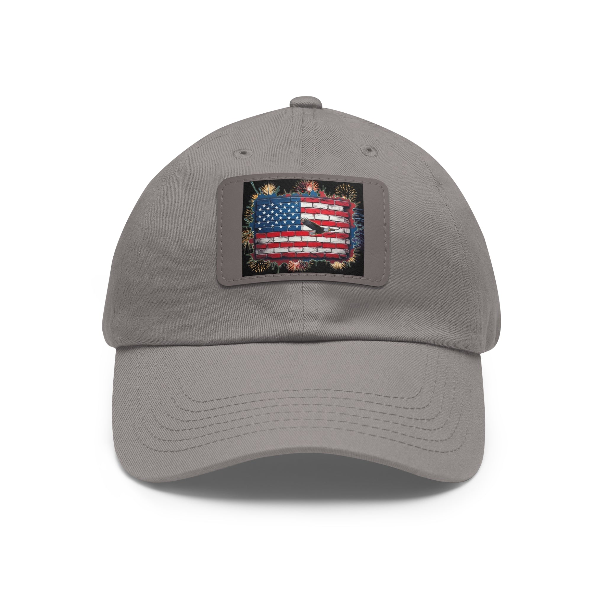 American Brick Flag / Leather Patch Hat
