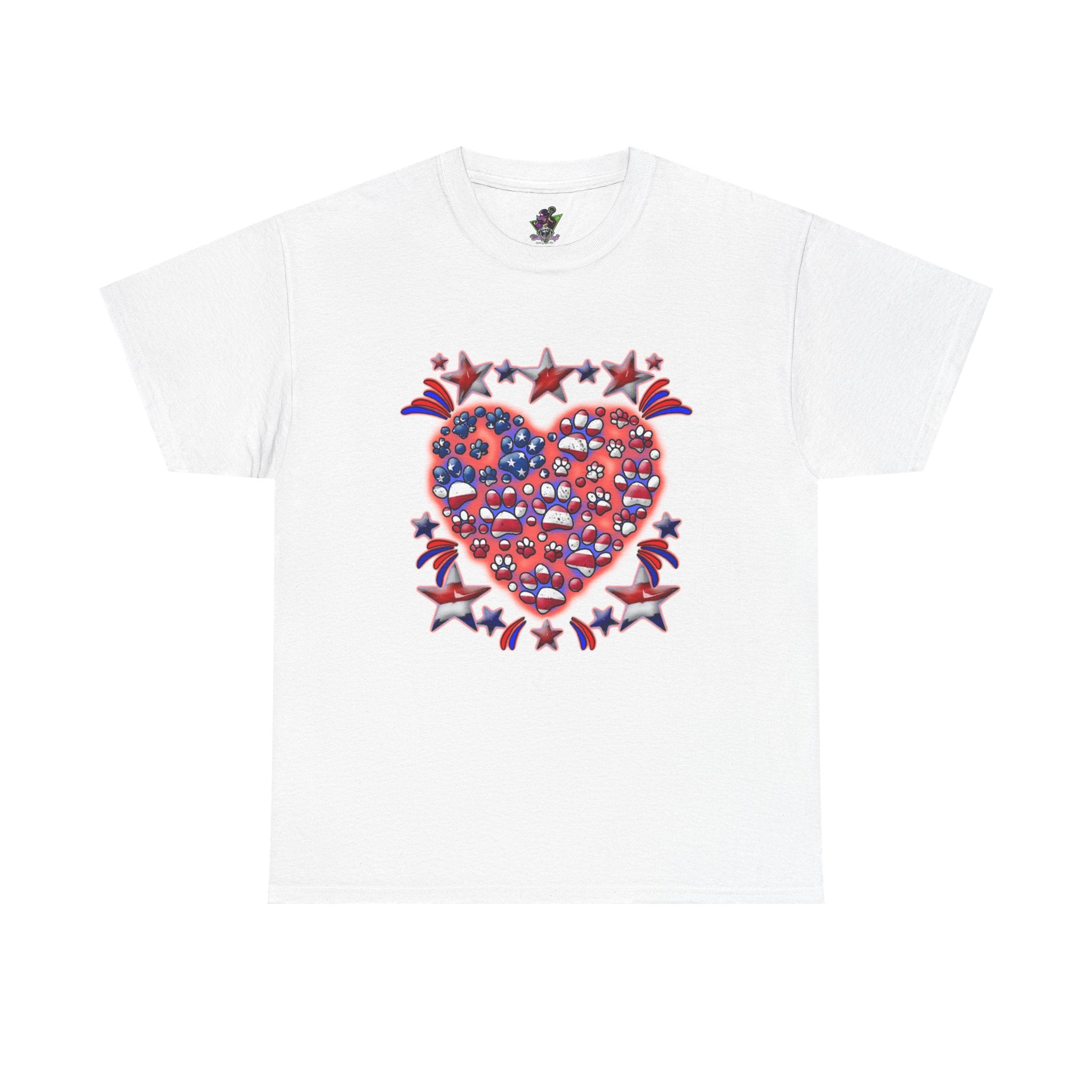 Patriotic Dog Heart