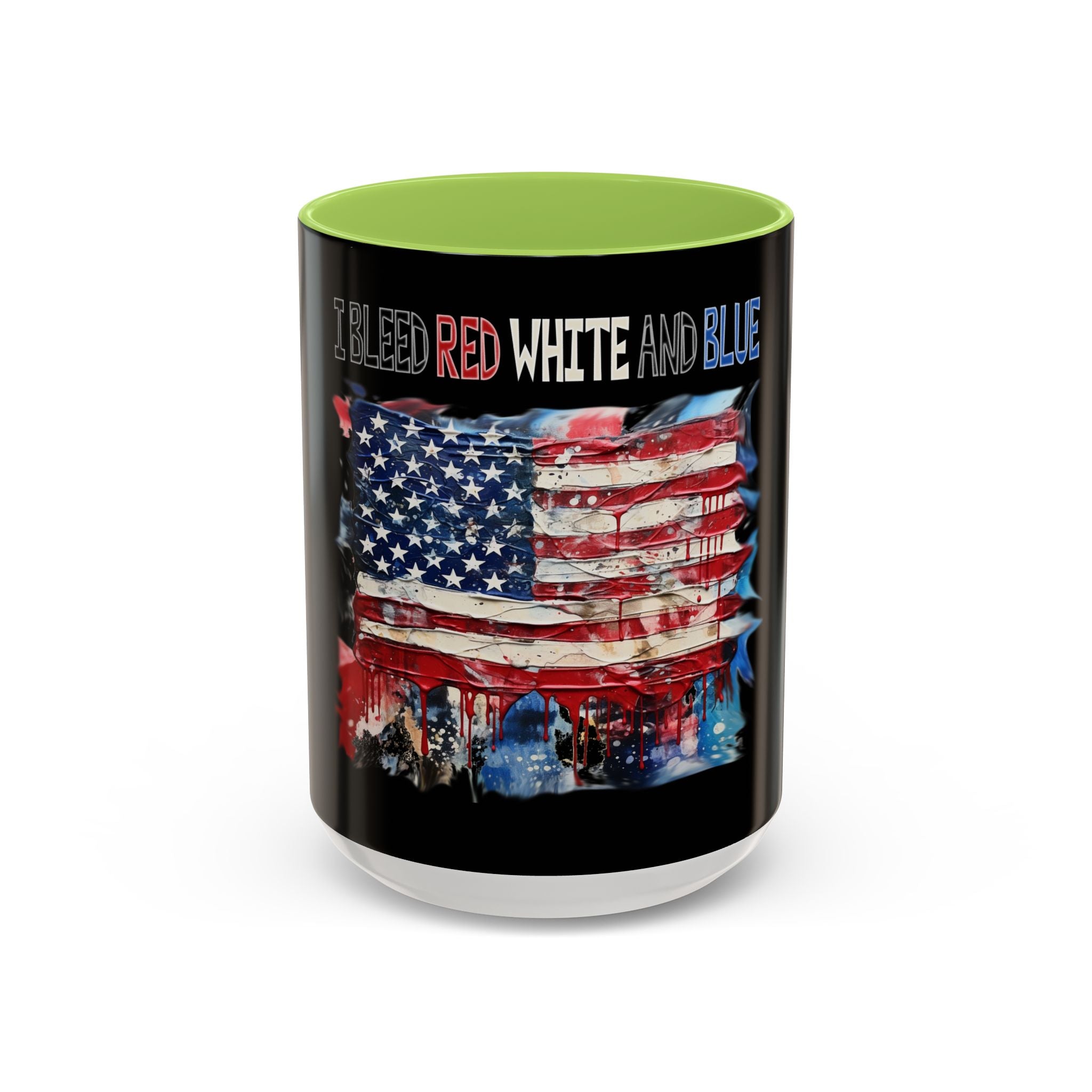 I Bleed Red White and Blue / Accent Coffee Mug 11/15 oz