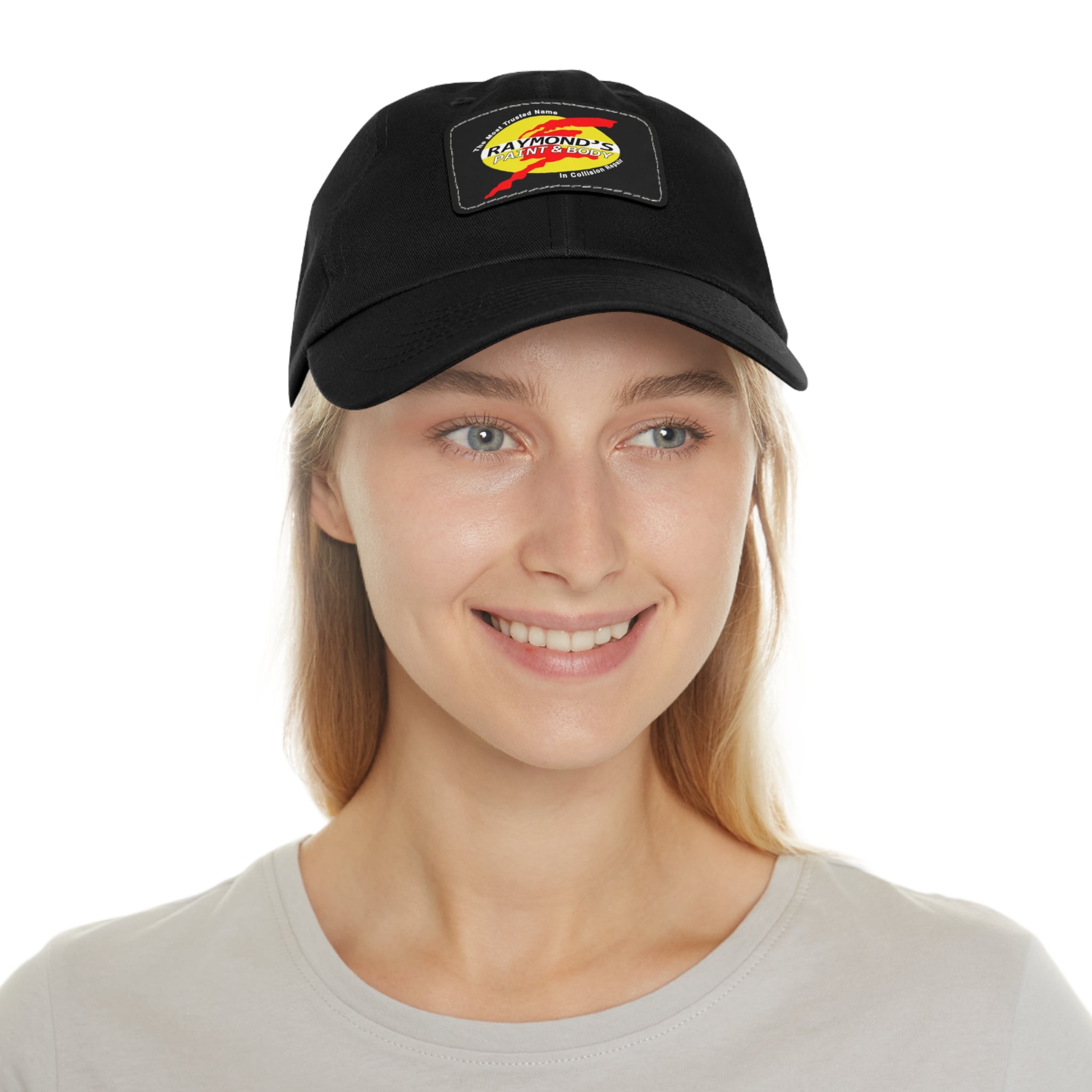 Raymond's Paint & Body Logo / Leather Patch Hat