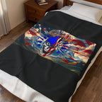 Skull & Guns 250th / Velveteen Plush Blanket
