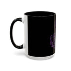 2/3 Evil Gothic Purple Script / Accent Coffee Mug 11/15oz
