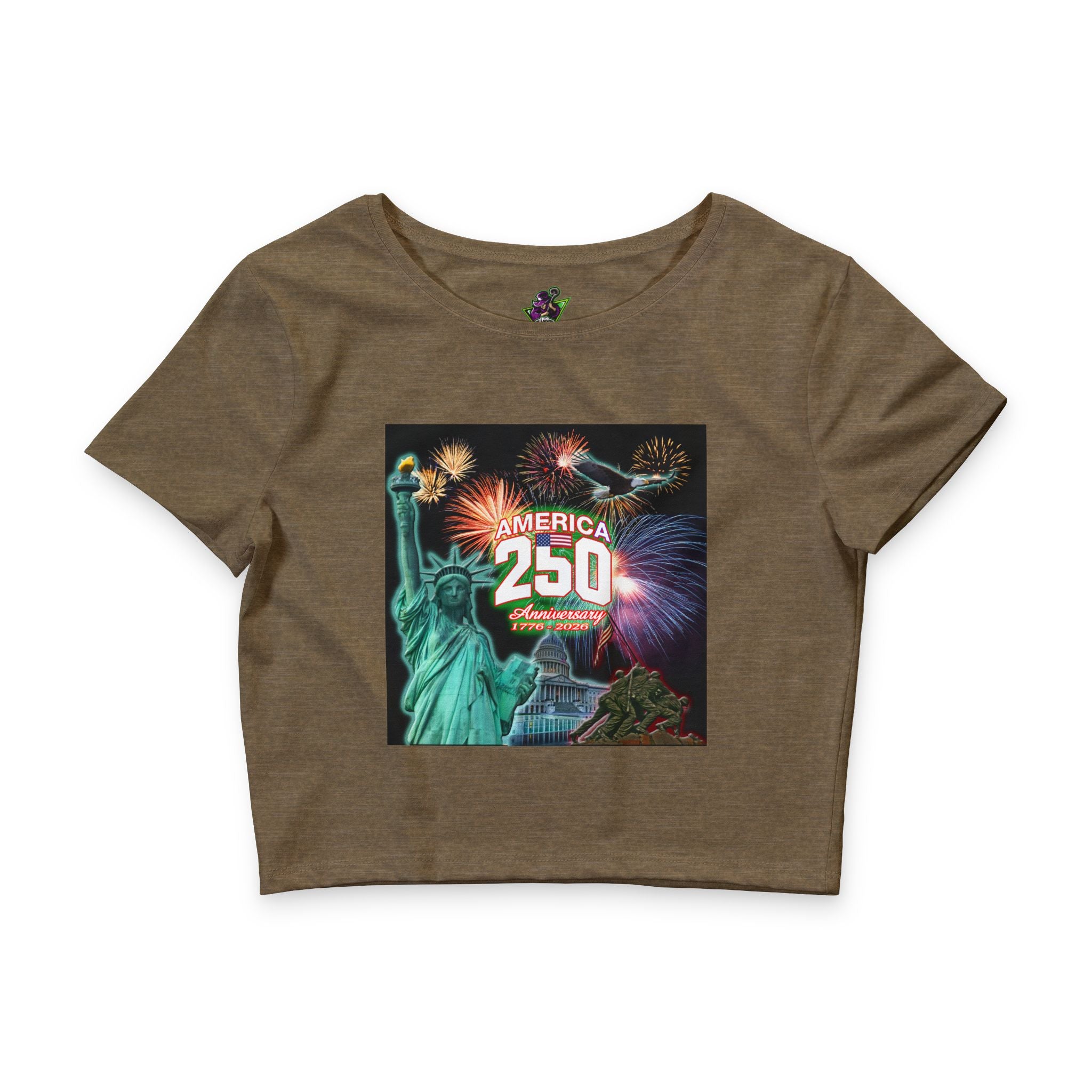 America 250 Statue of Liberty / Crop Tee