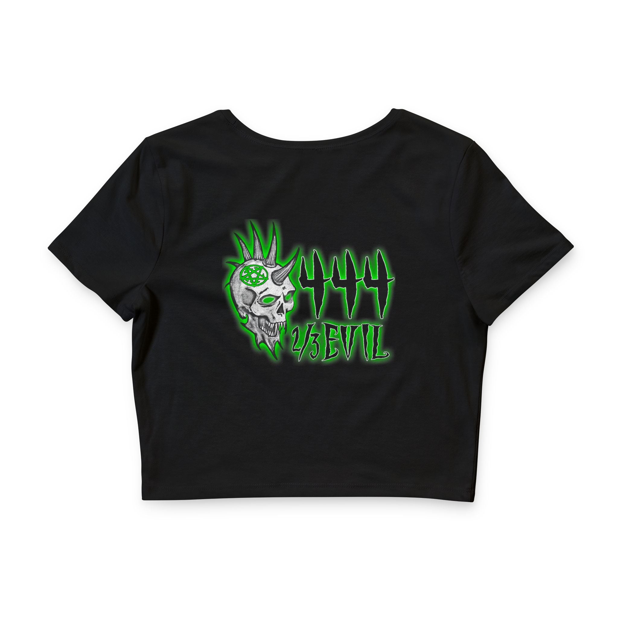 2/3 Evil Punk Skull / Crop Tee