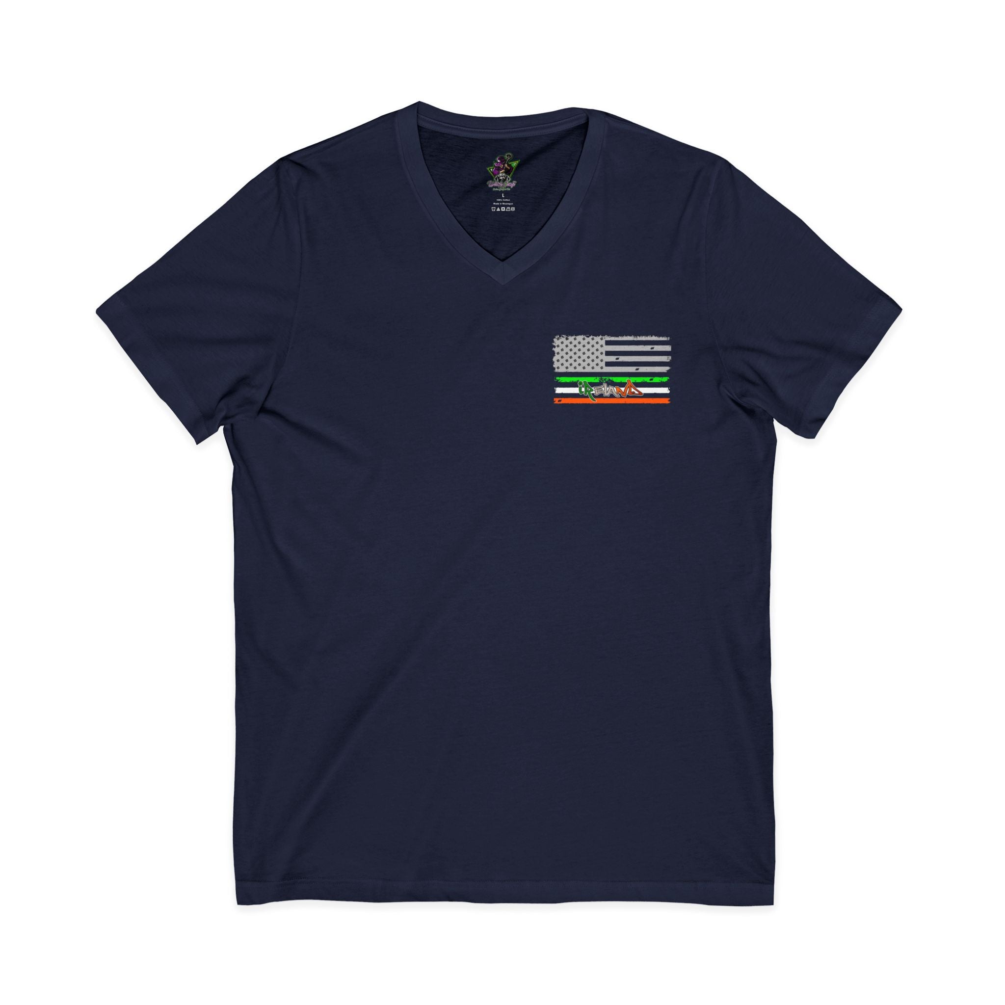 American / Ireland Flag  F&B / V-Neck Tee