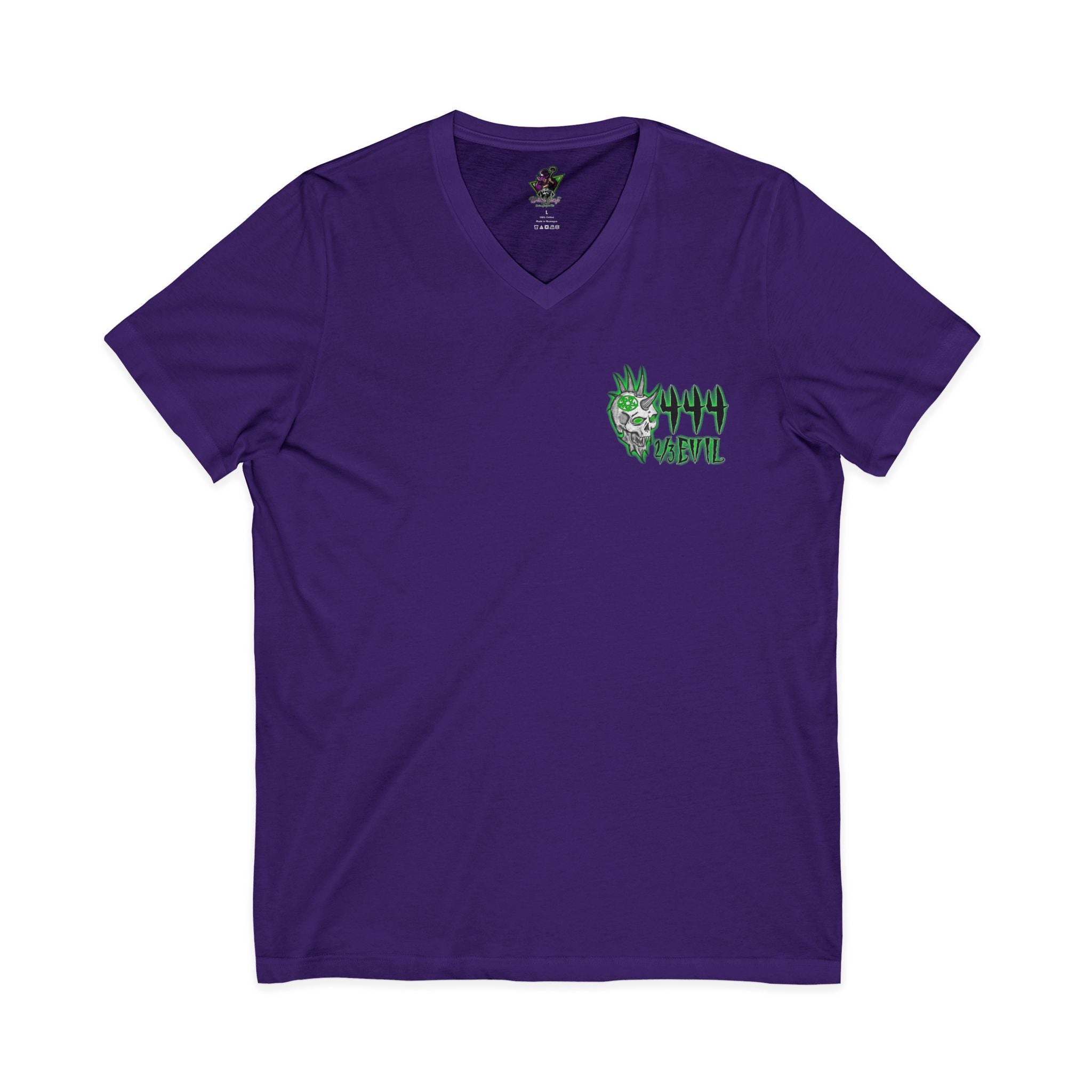 2/3 Evil Punk Skull / V-Neck Shirt