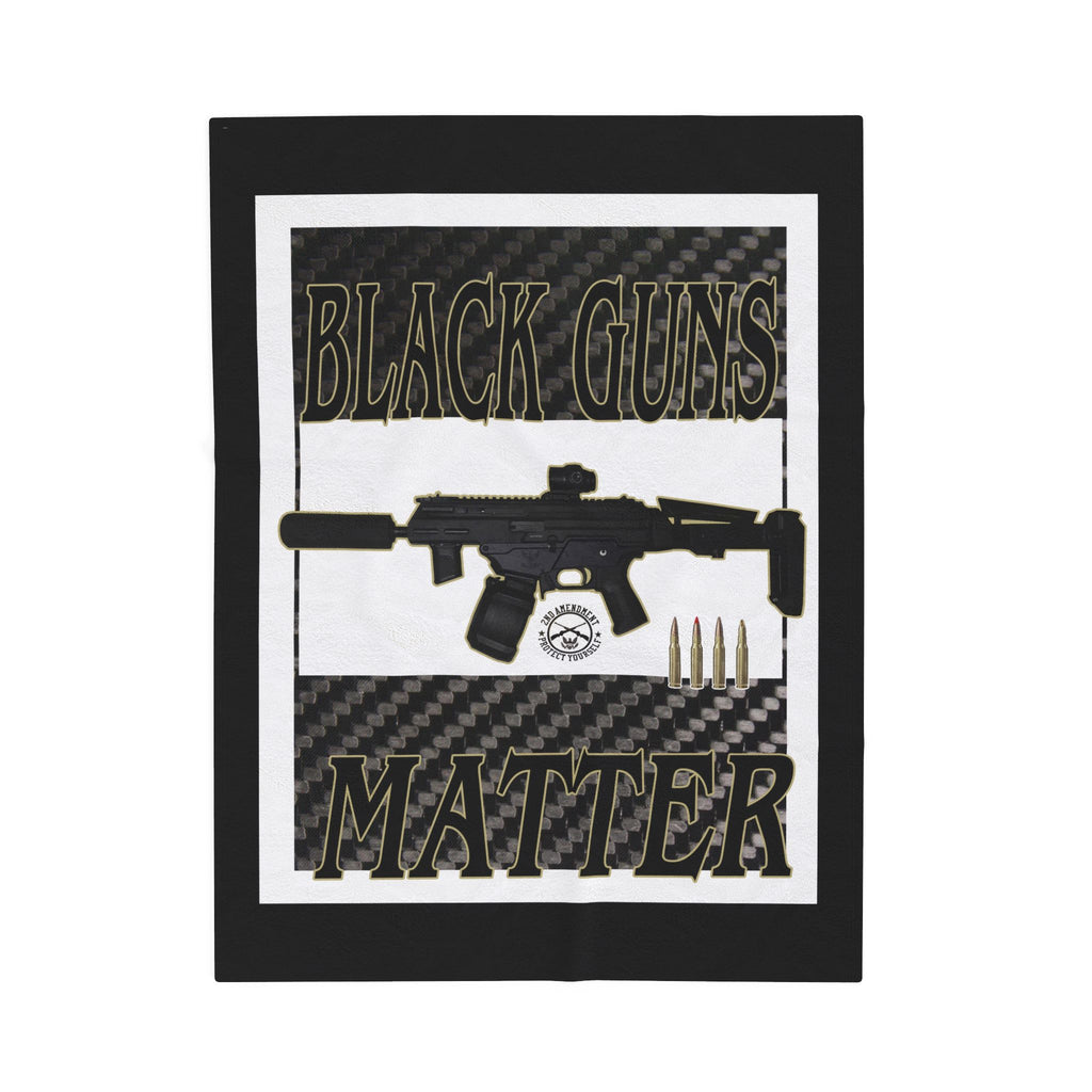 Black Guns Matter / Velveteen Plush Blanket