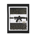 Black Guns Matter / Velveteen Plush Blanket