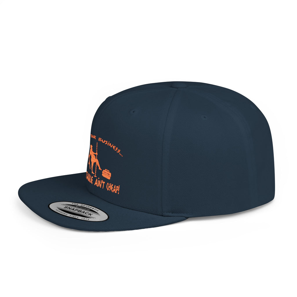 Mind Your Business Guy Stripper/ Flat Bill Snapback