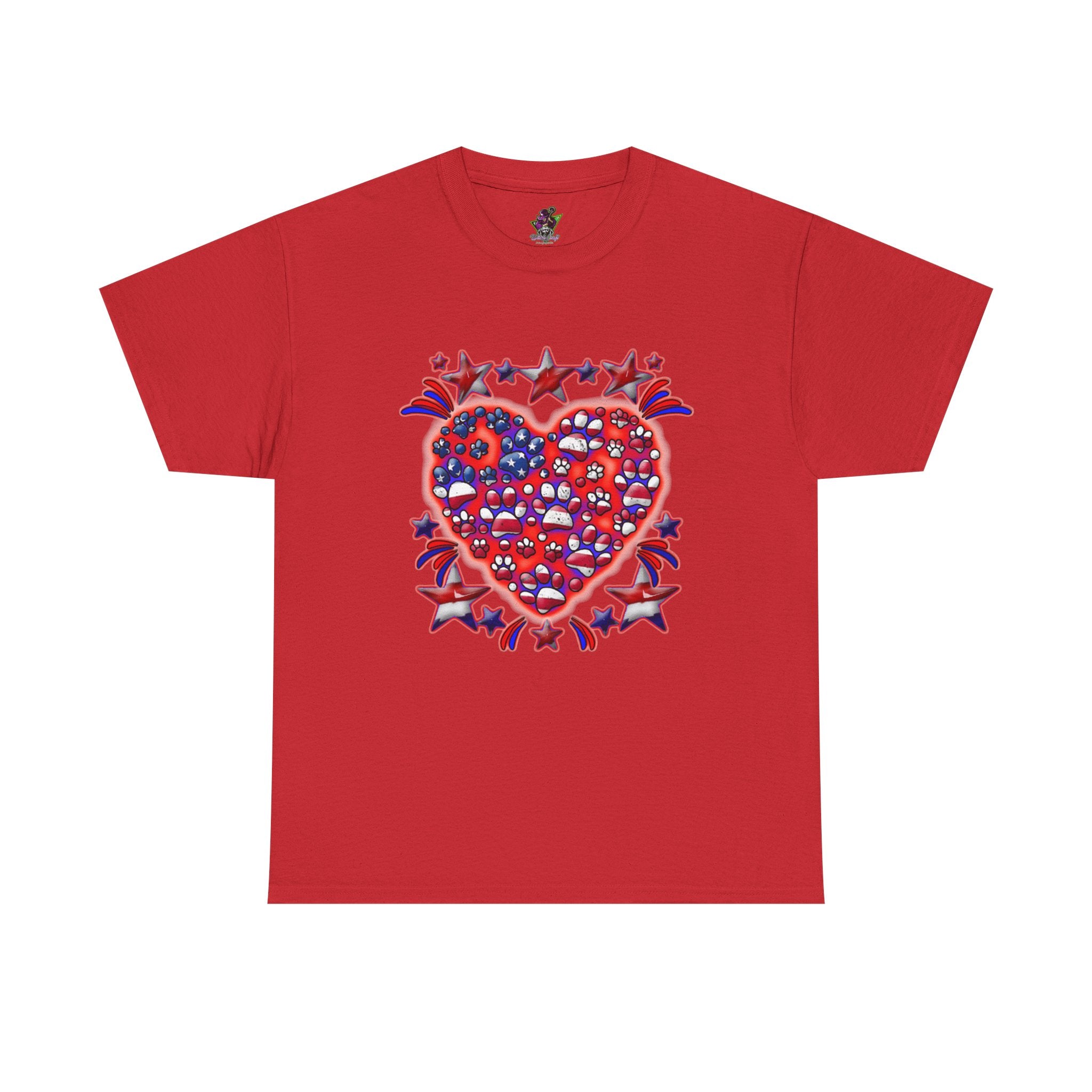 Patriotic Dog Heart
