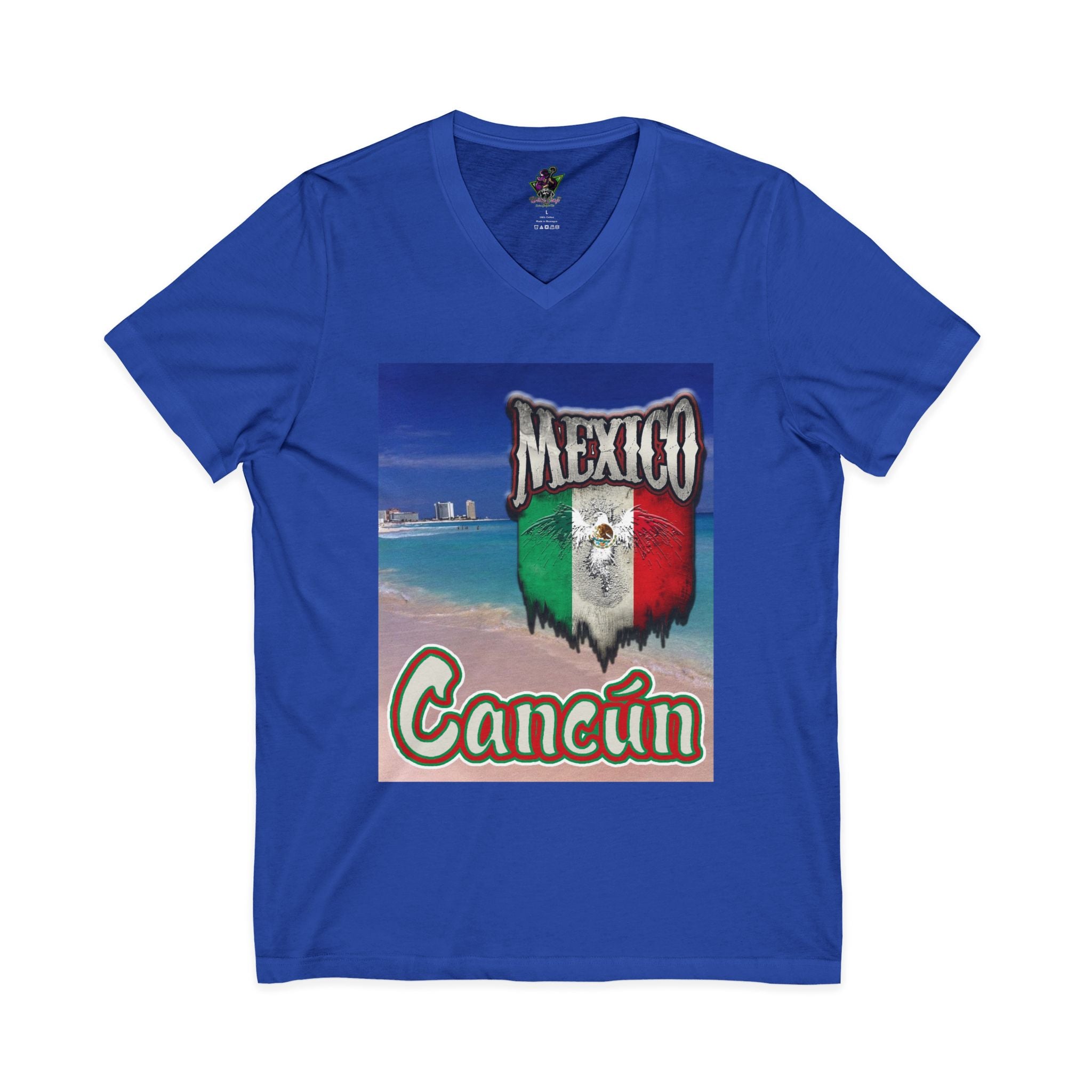 Cancún Mexico Beach / V-Neck Tee