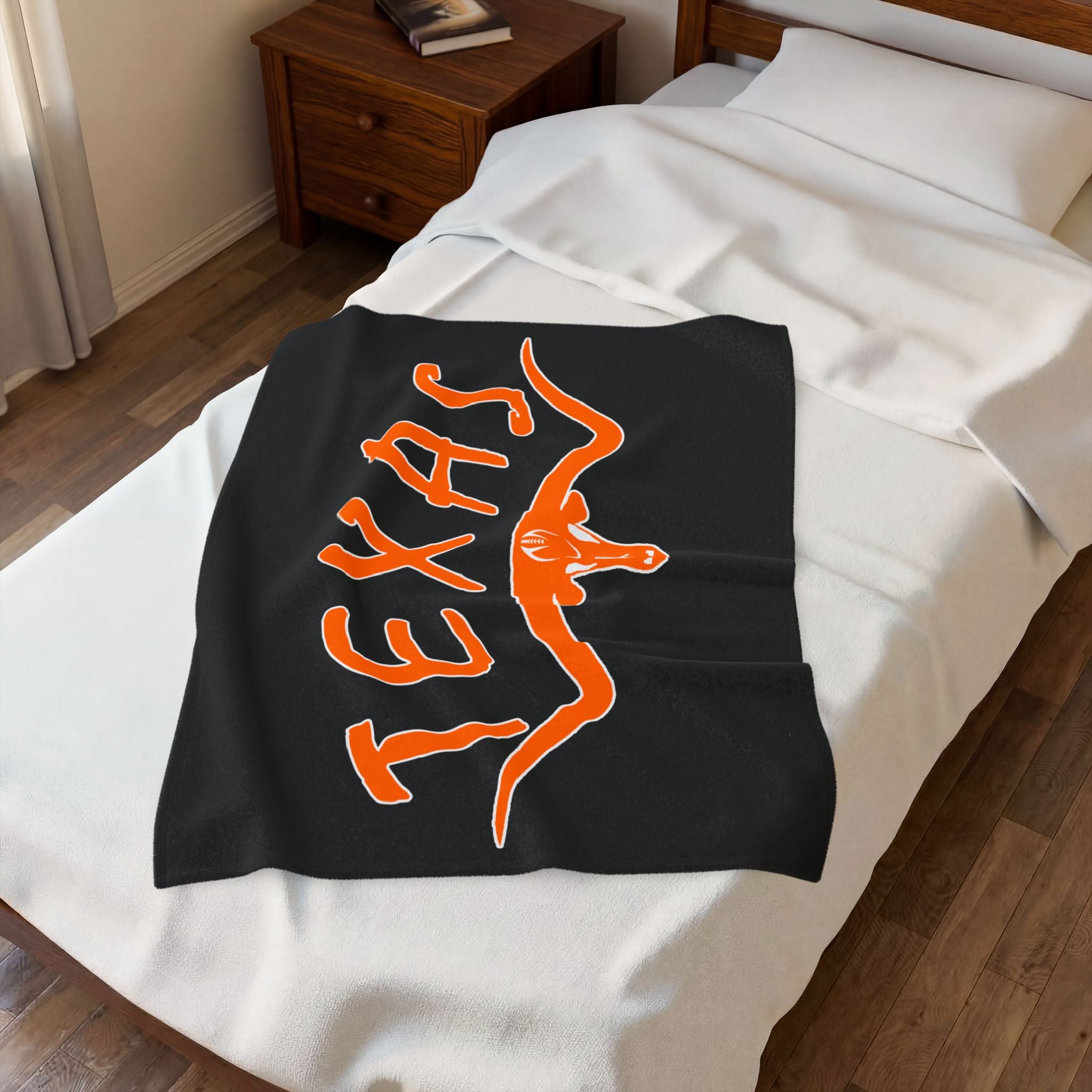 Texas Longhorns 1 / Velveteen Plush Blanket