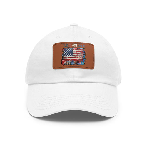 Bleed Red White & Blue / Leather Patch