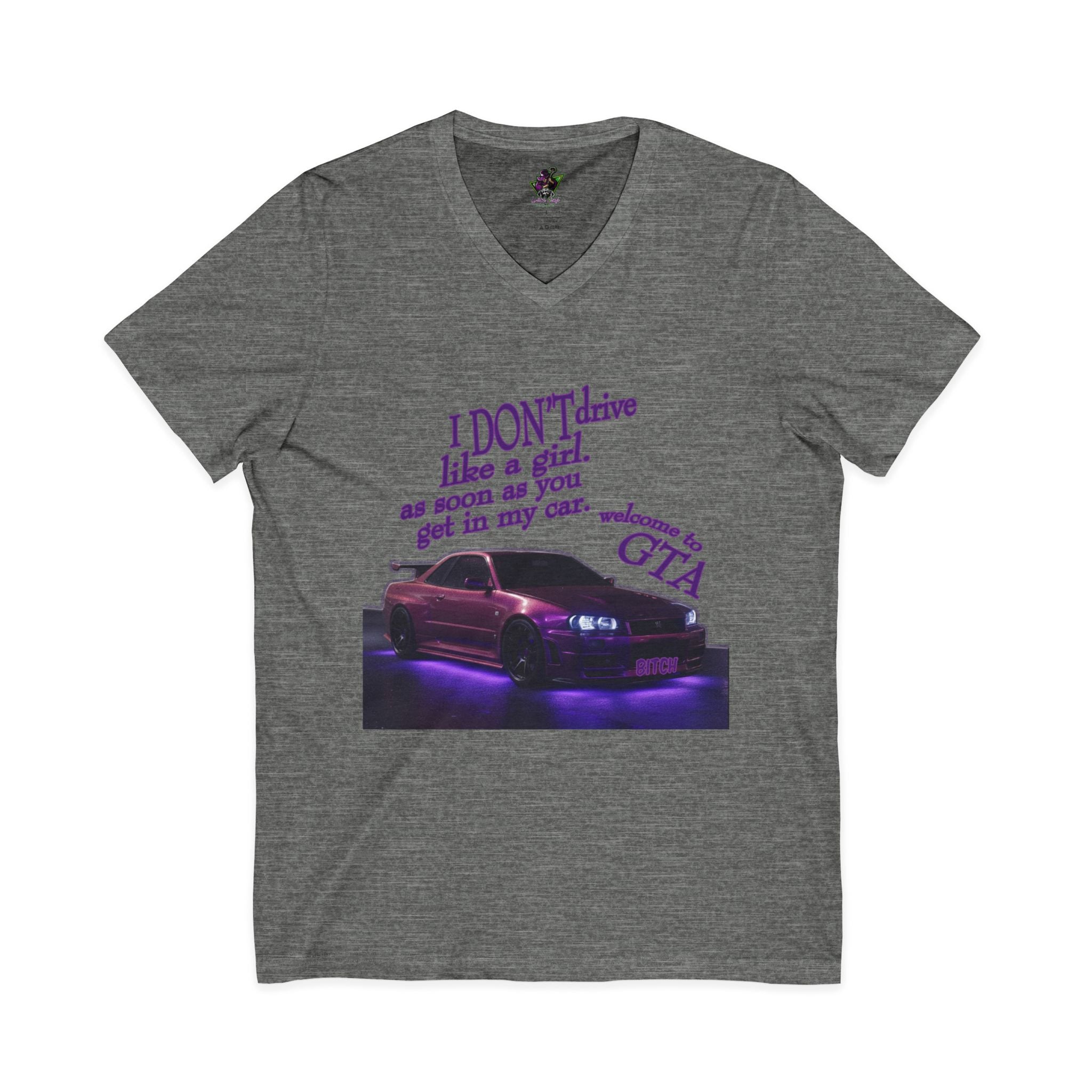 Don't Drive Like a Girl Purple / V-Neck Tee