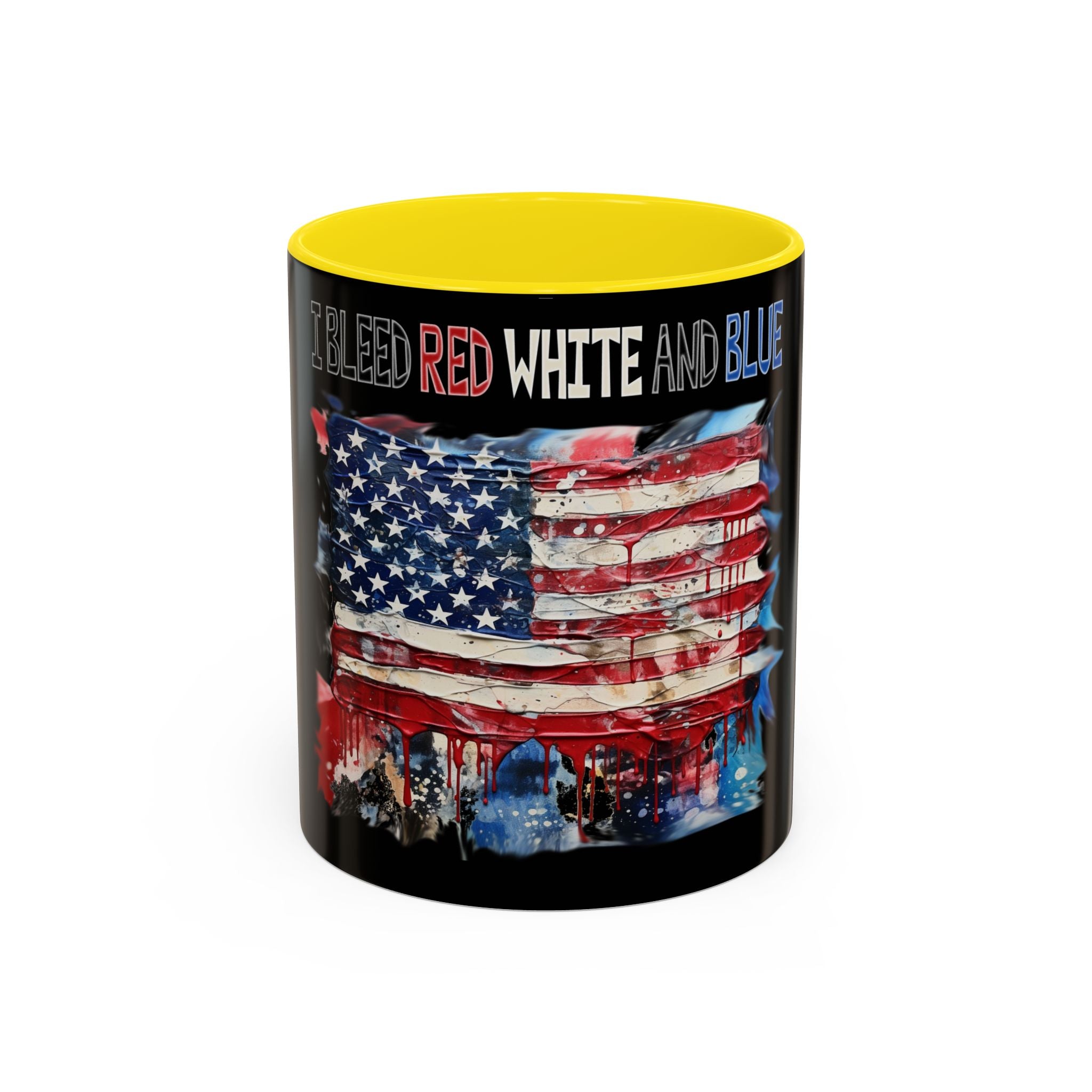 I Bleed Red White and Blue / Accent Coffee Mug 11/15 oz