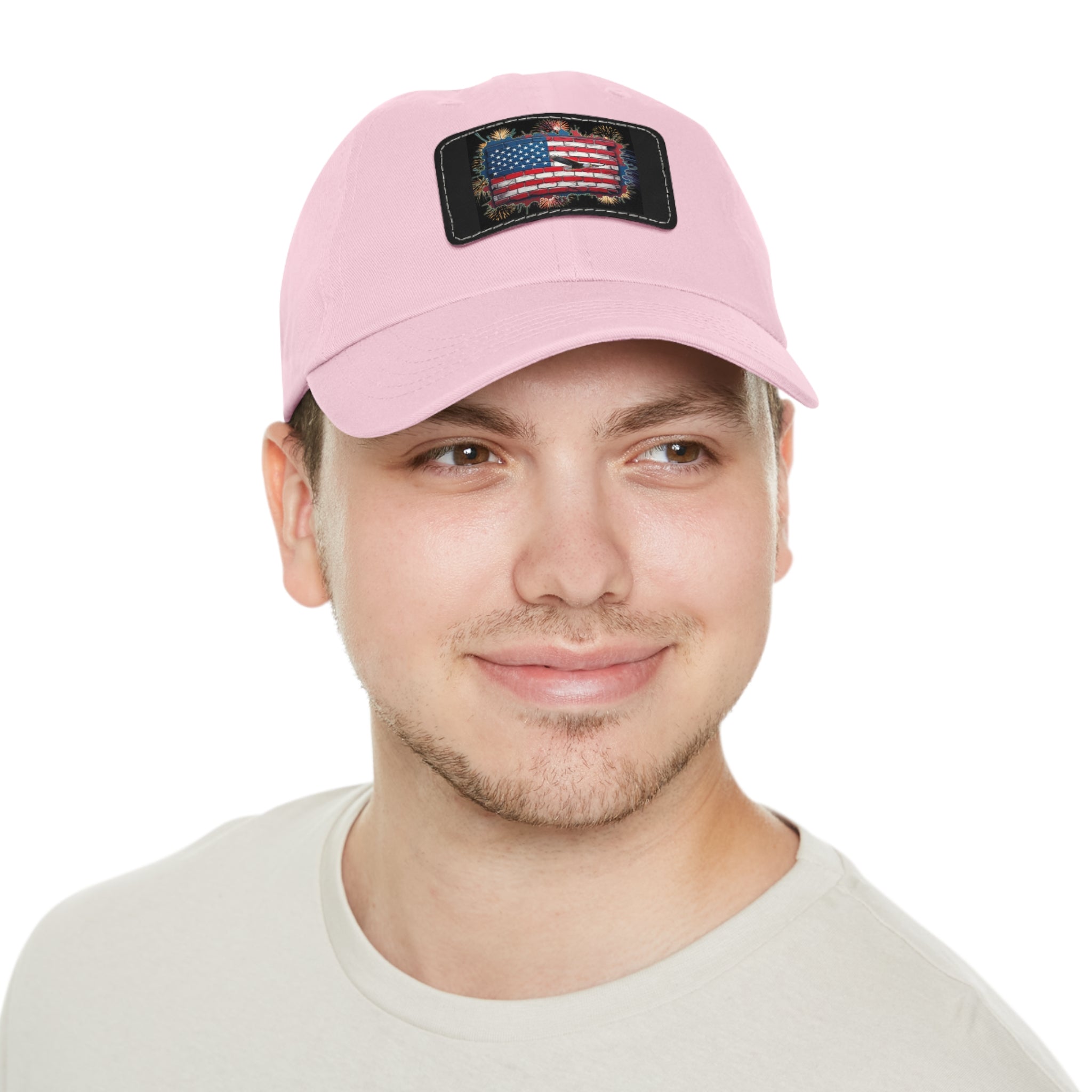 American Brick Flag / Leather Patch Hat