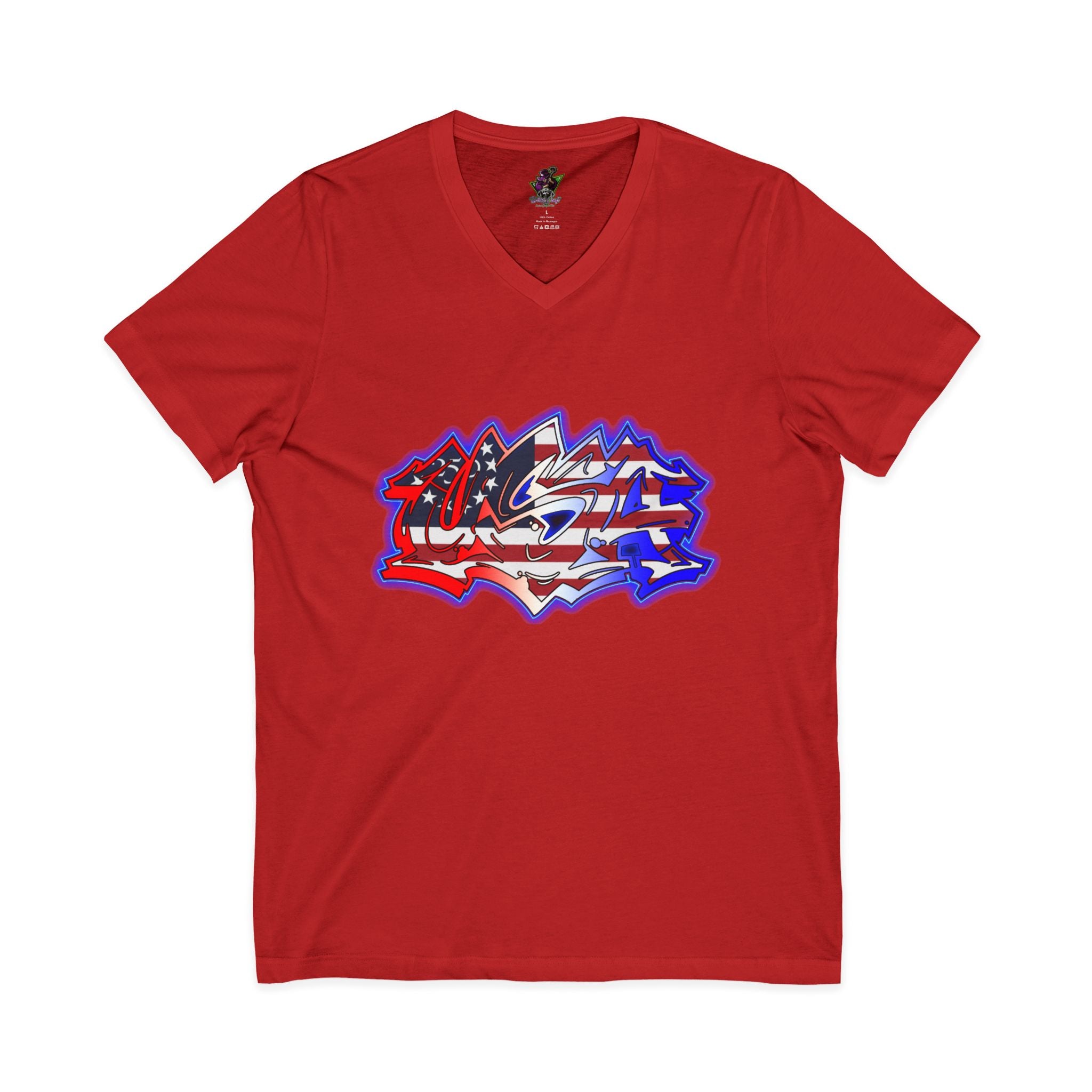 USA Graffiti / V-Neck Tee