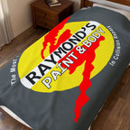 Raymond's Paint & Body Logo / Velveteen Plush Blanket